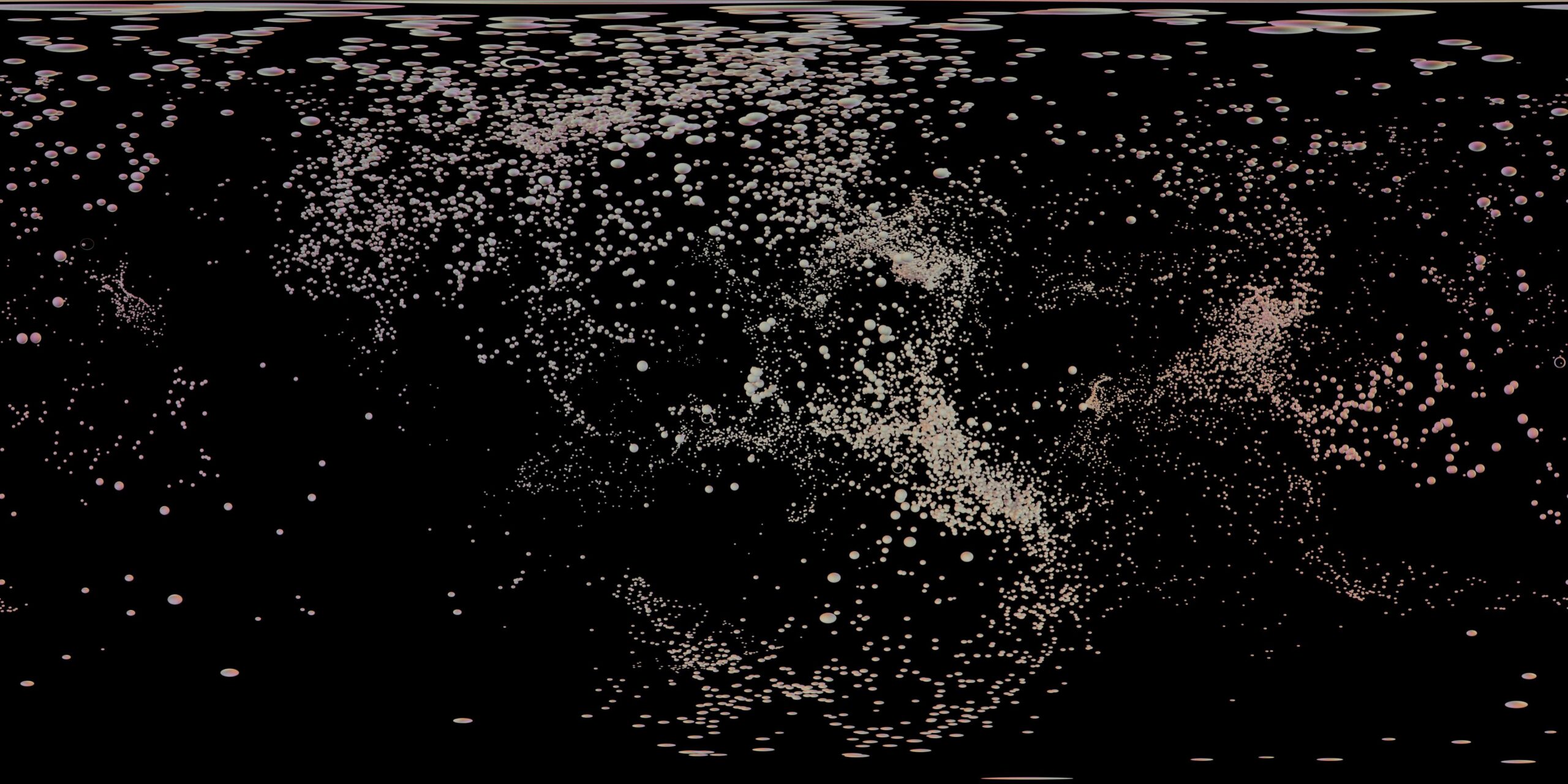 Abstract Cosmic Particle Chaos 360VR Video