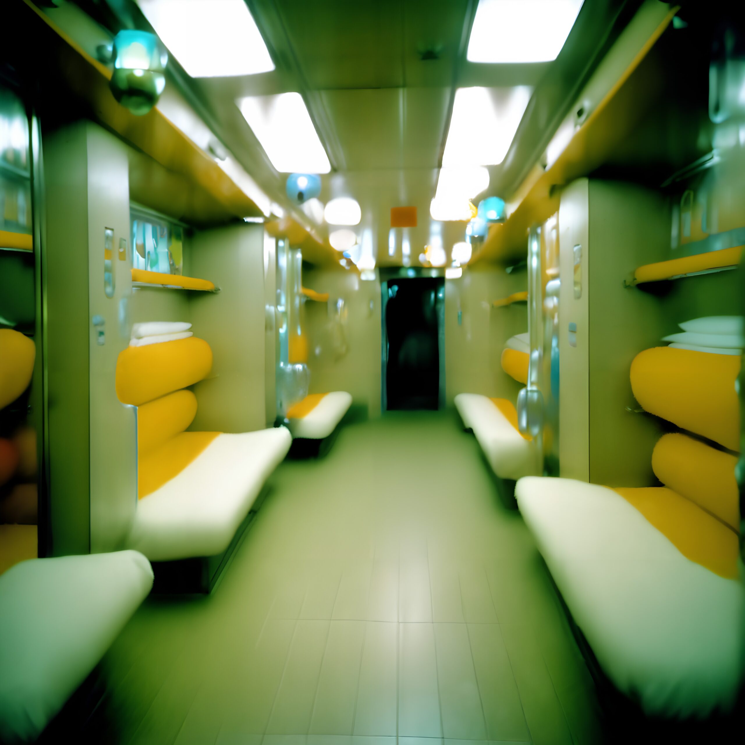 Modern Train Sleeper Compartment Design