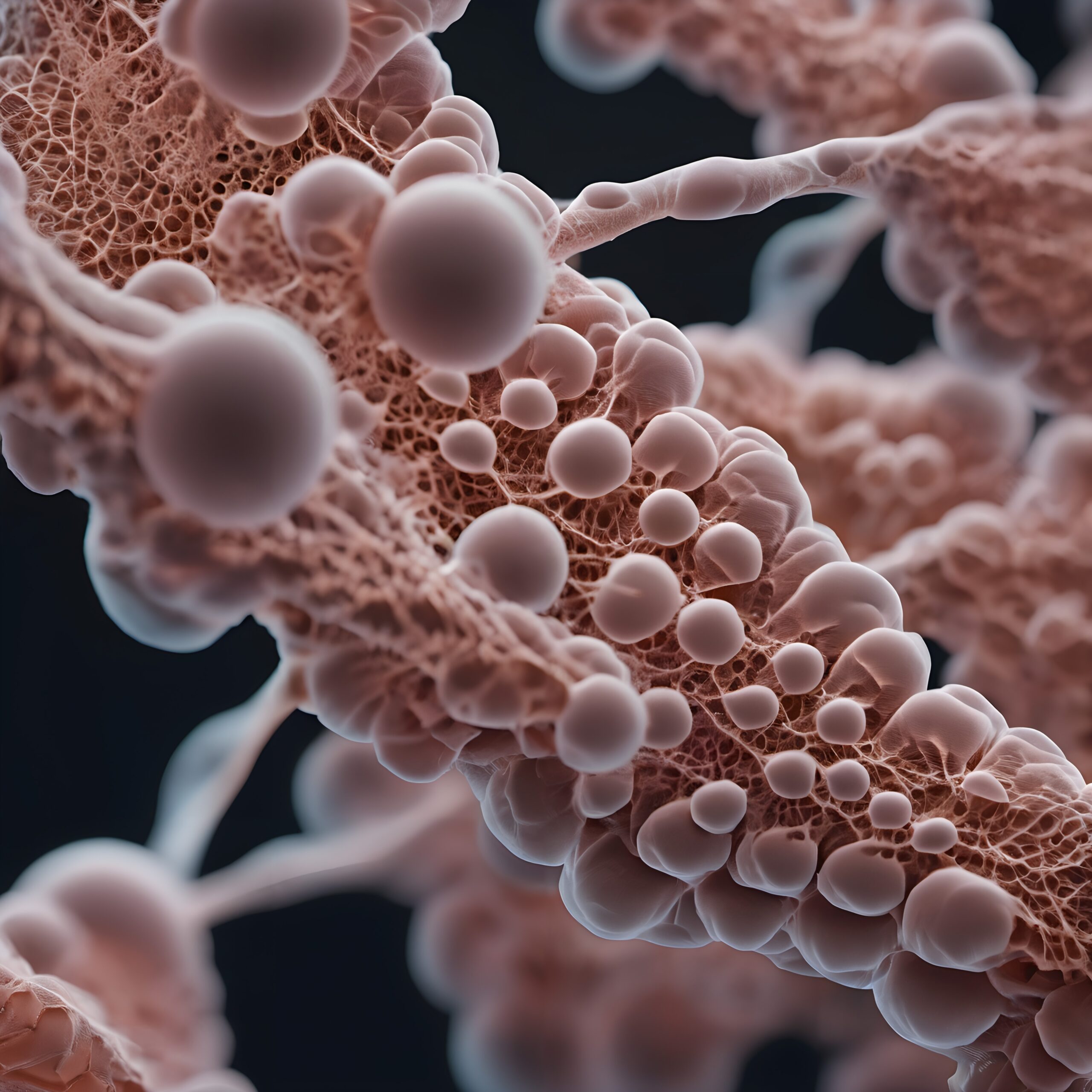 Organic Cellular Structure Close-up