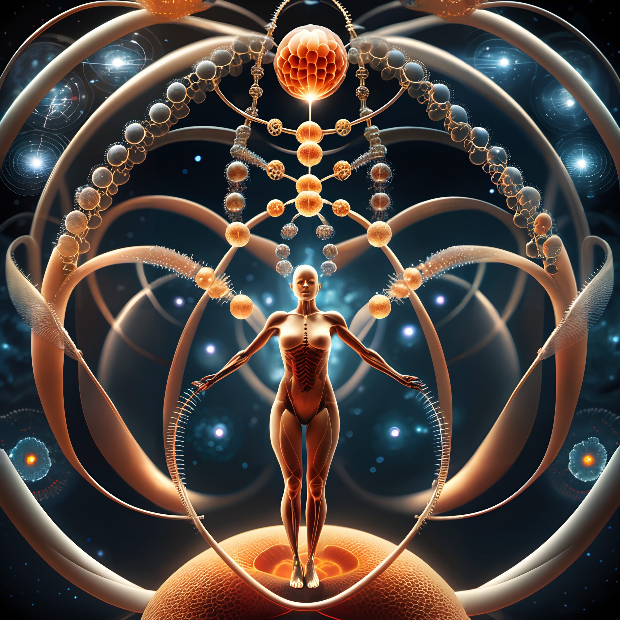 Futuristic Human Universal Connection