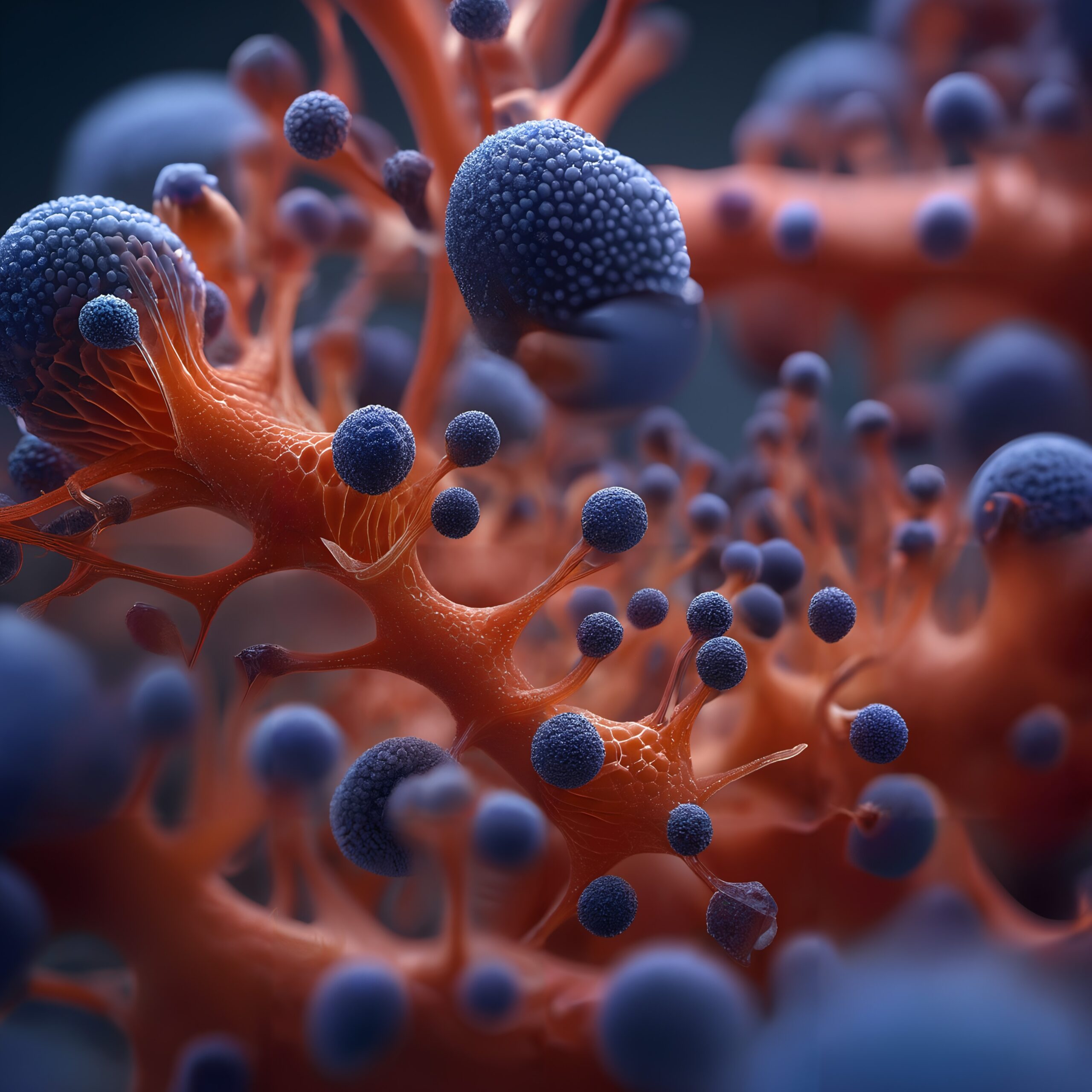 Vibrant Organic Abstract Creature