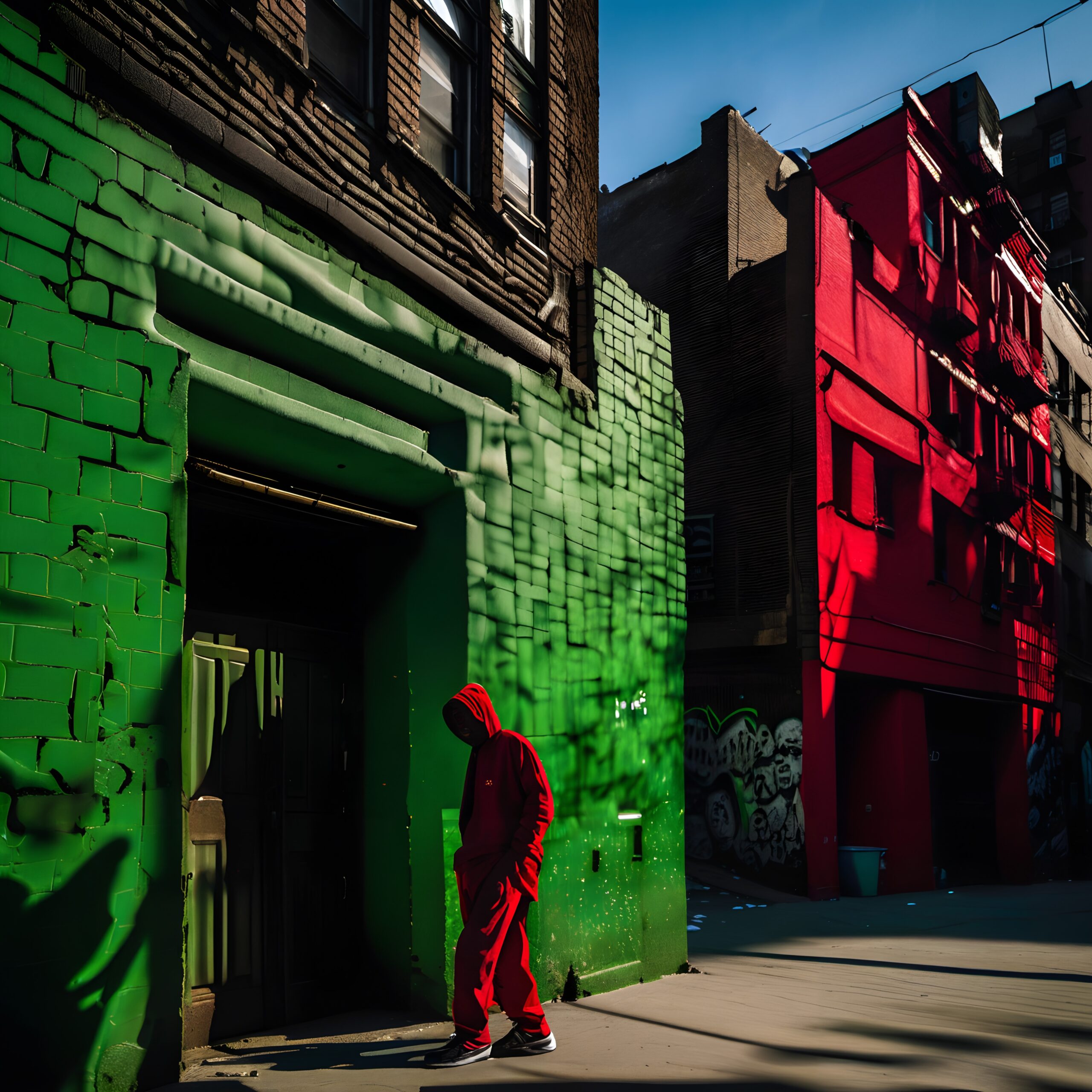 Urban Scene With Vibrant Colors