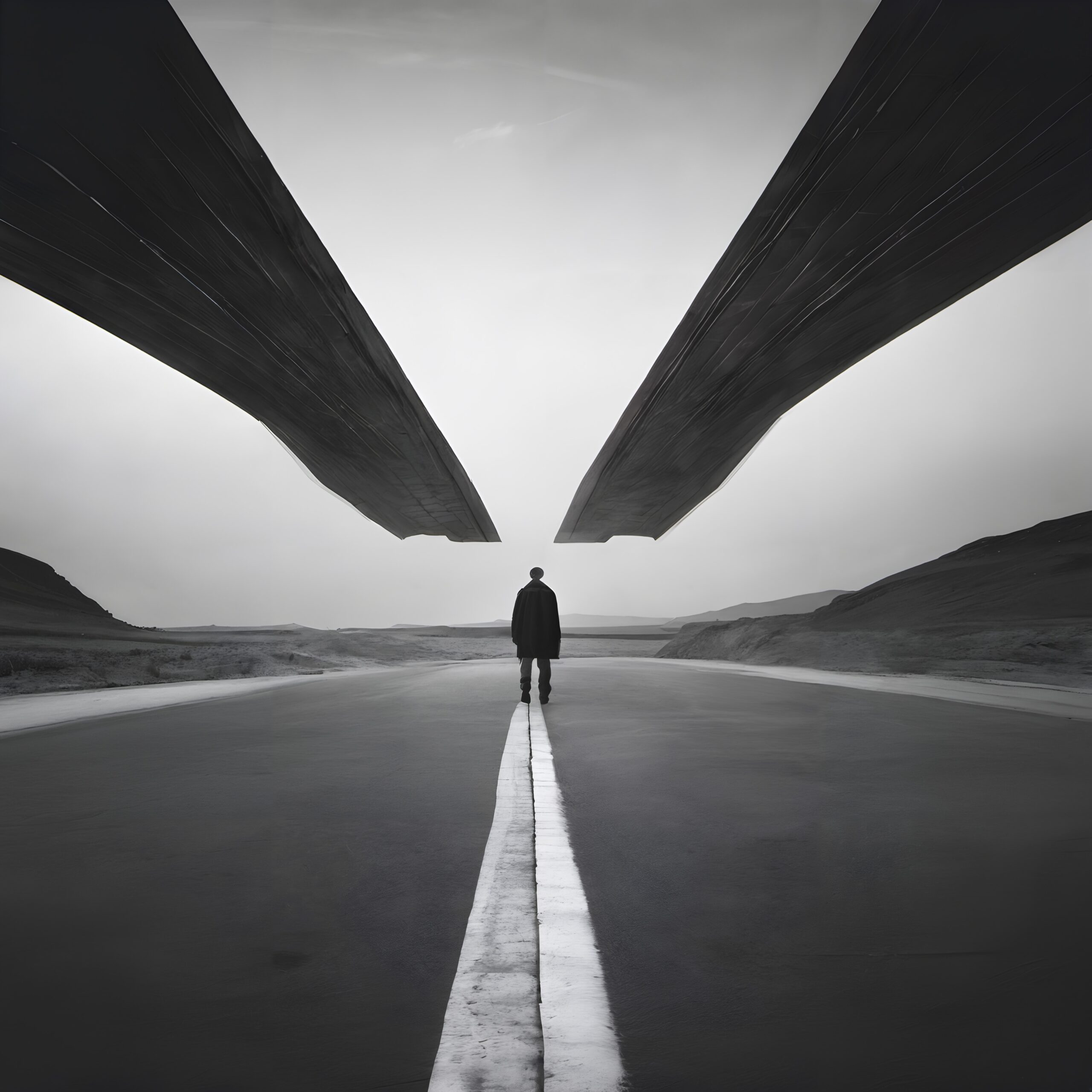 Surreal Journey on Infinite Road