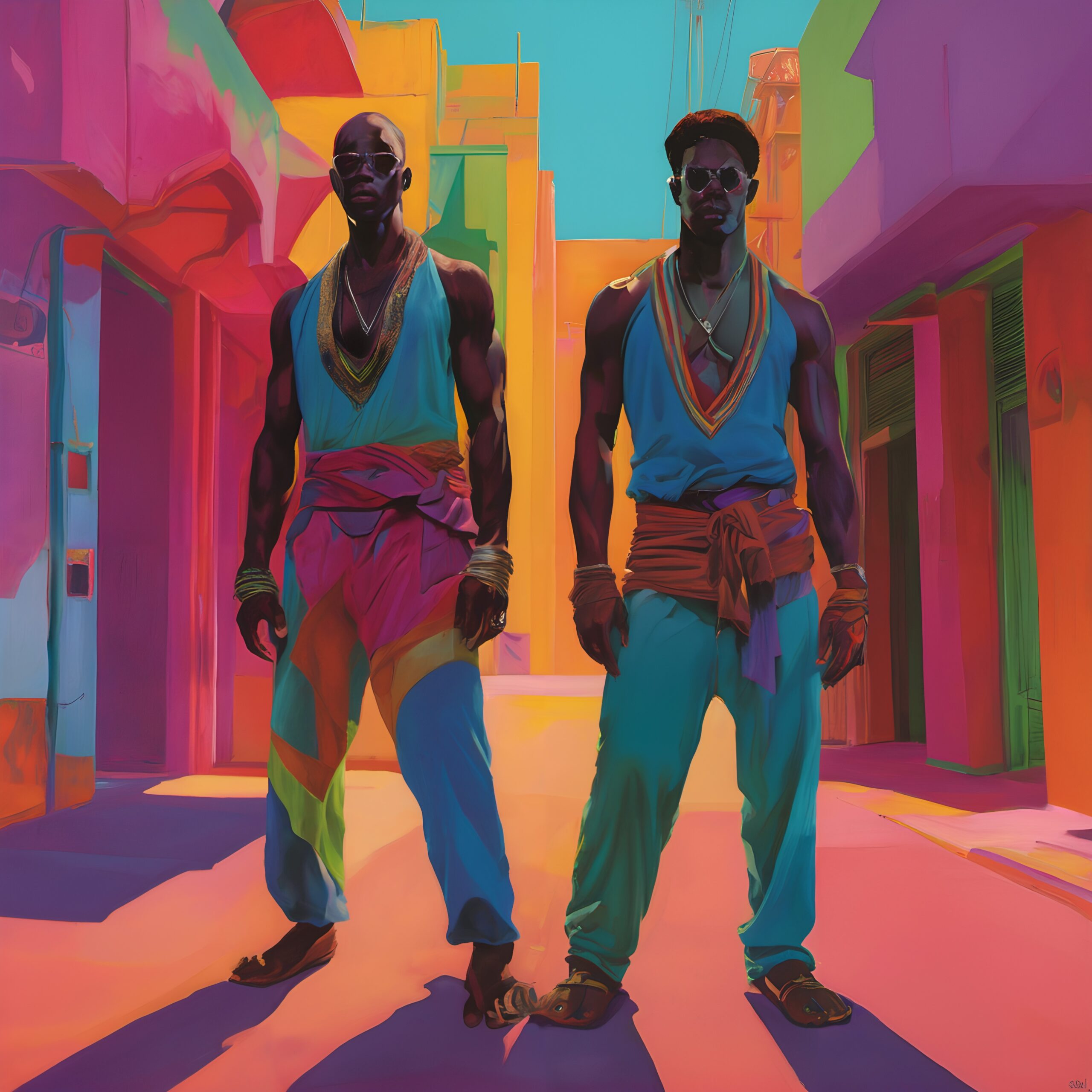 Vibrant Urban Fashion Portrait