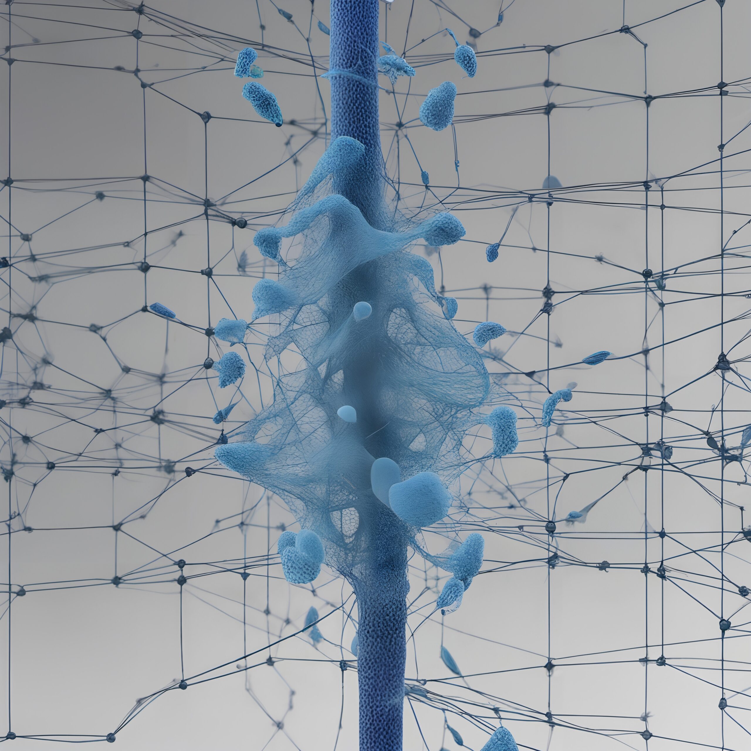 Intricate Blue Network Structure