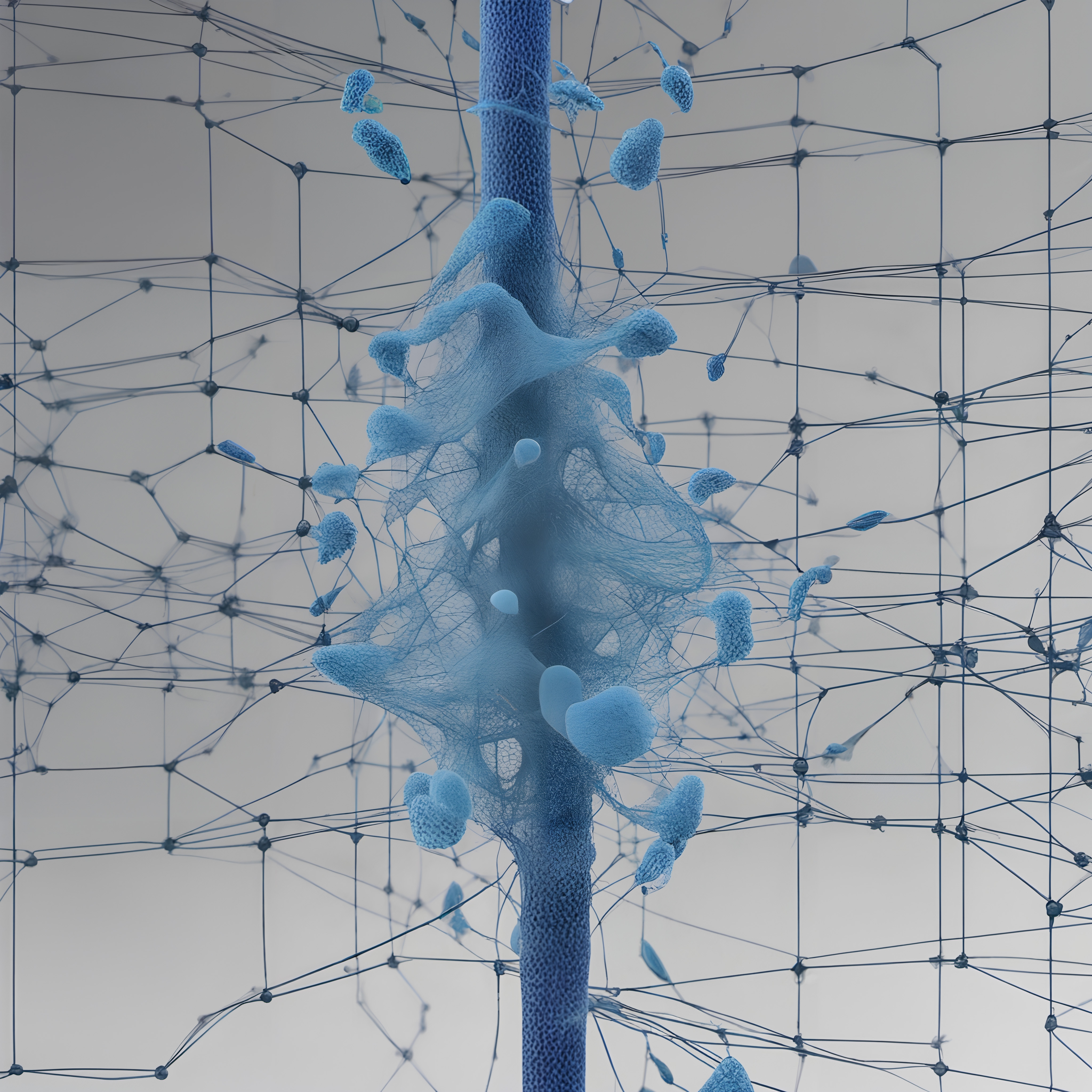 Intricate Blue Network Structure