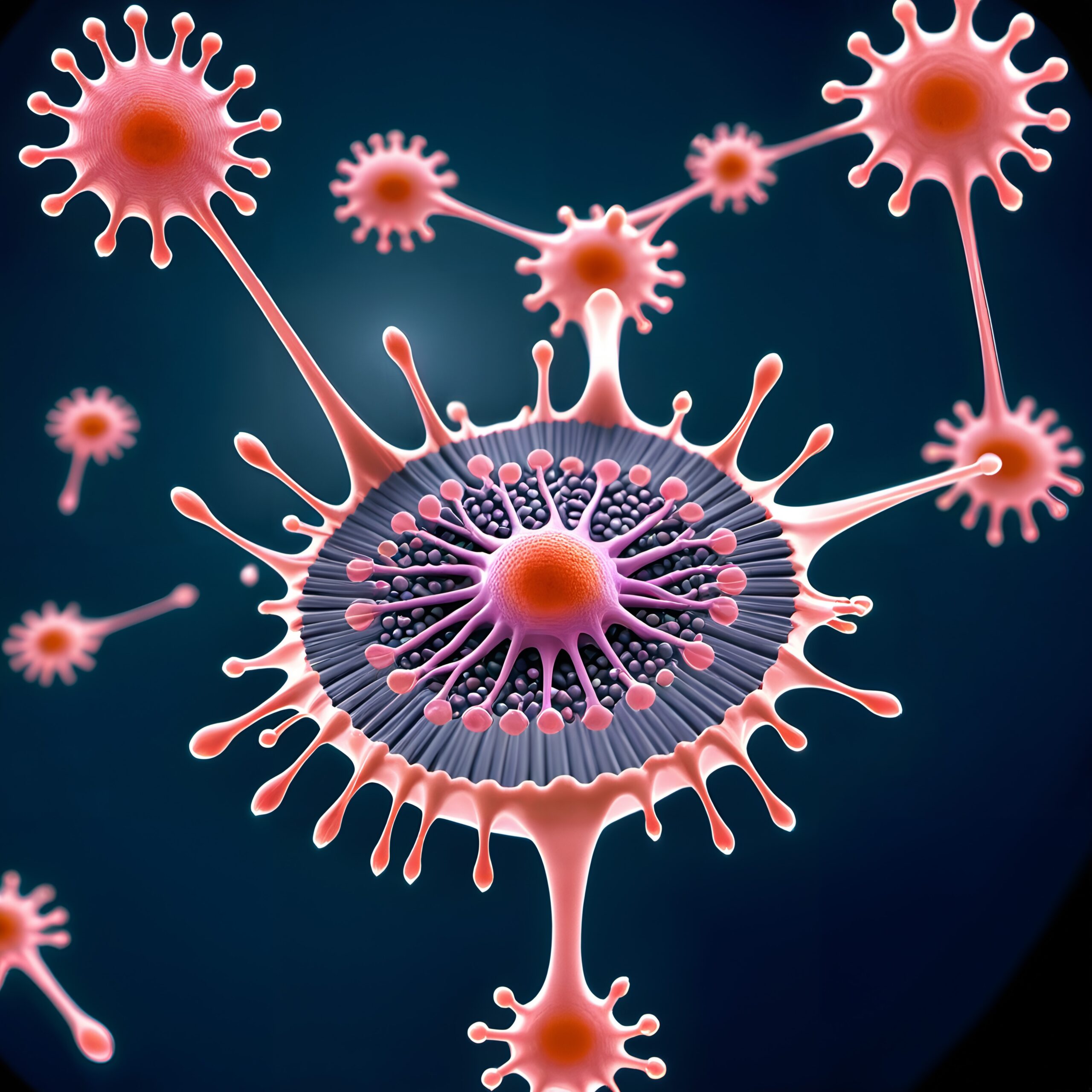 Viral Structure in 3D Art