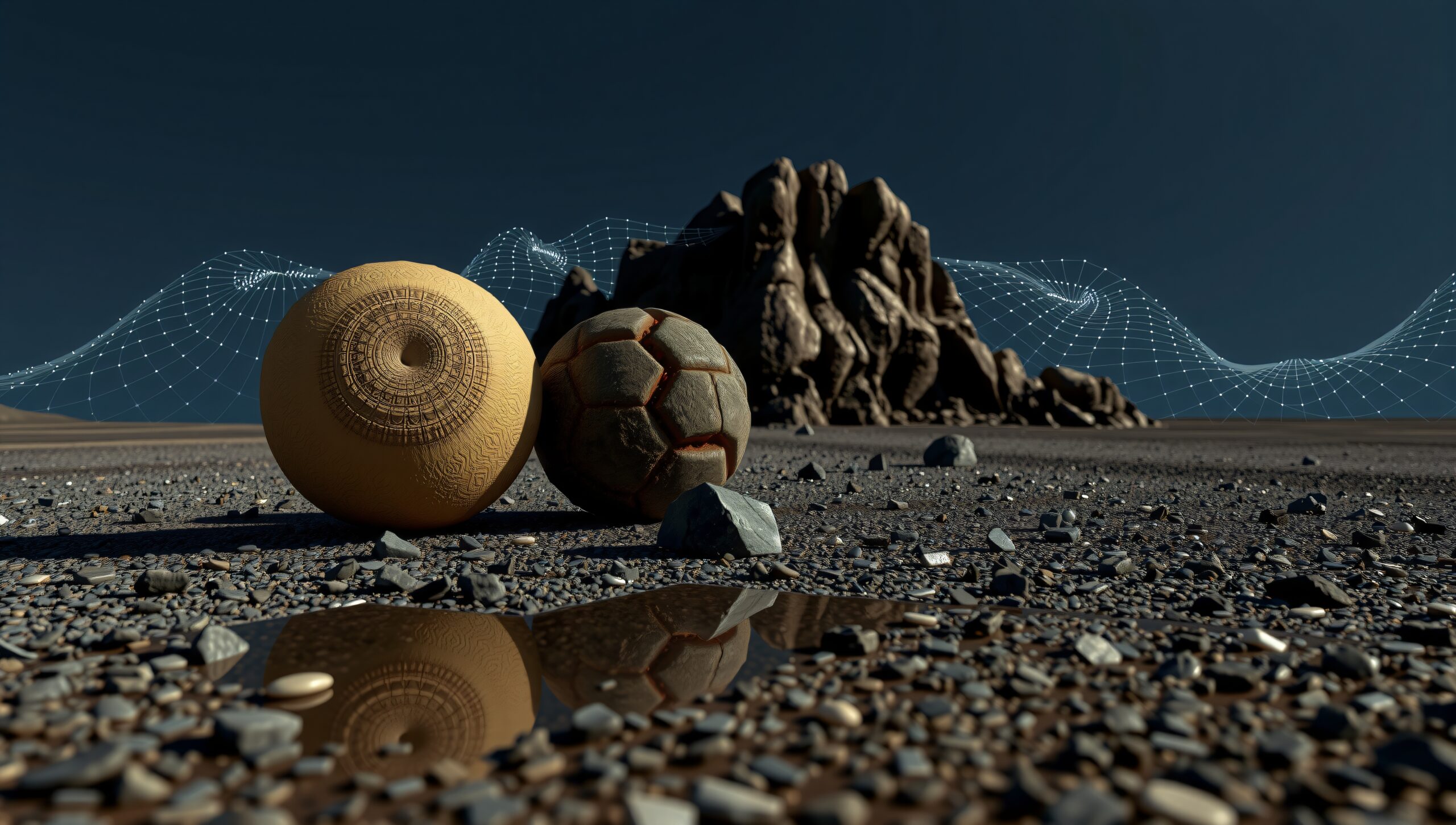 Ancient Sphere and Digital Wave