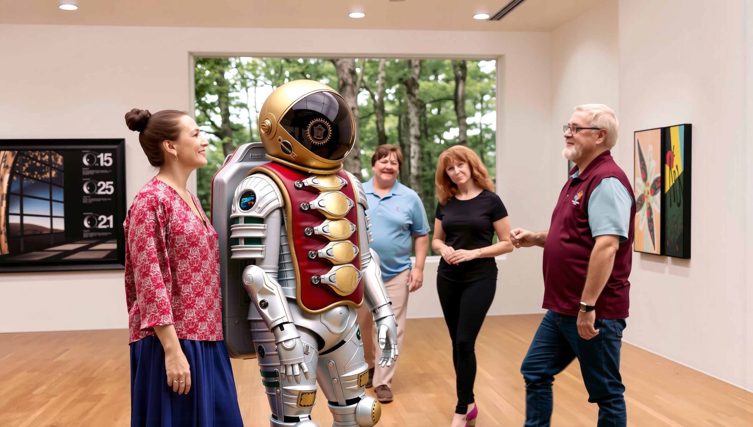 Art Gallery Meets Futuristic Tech