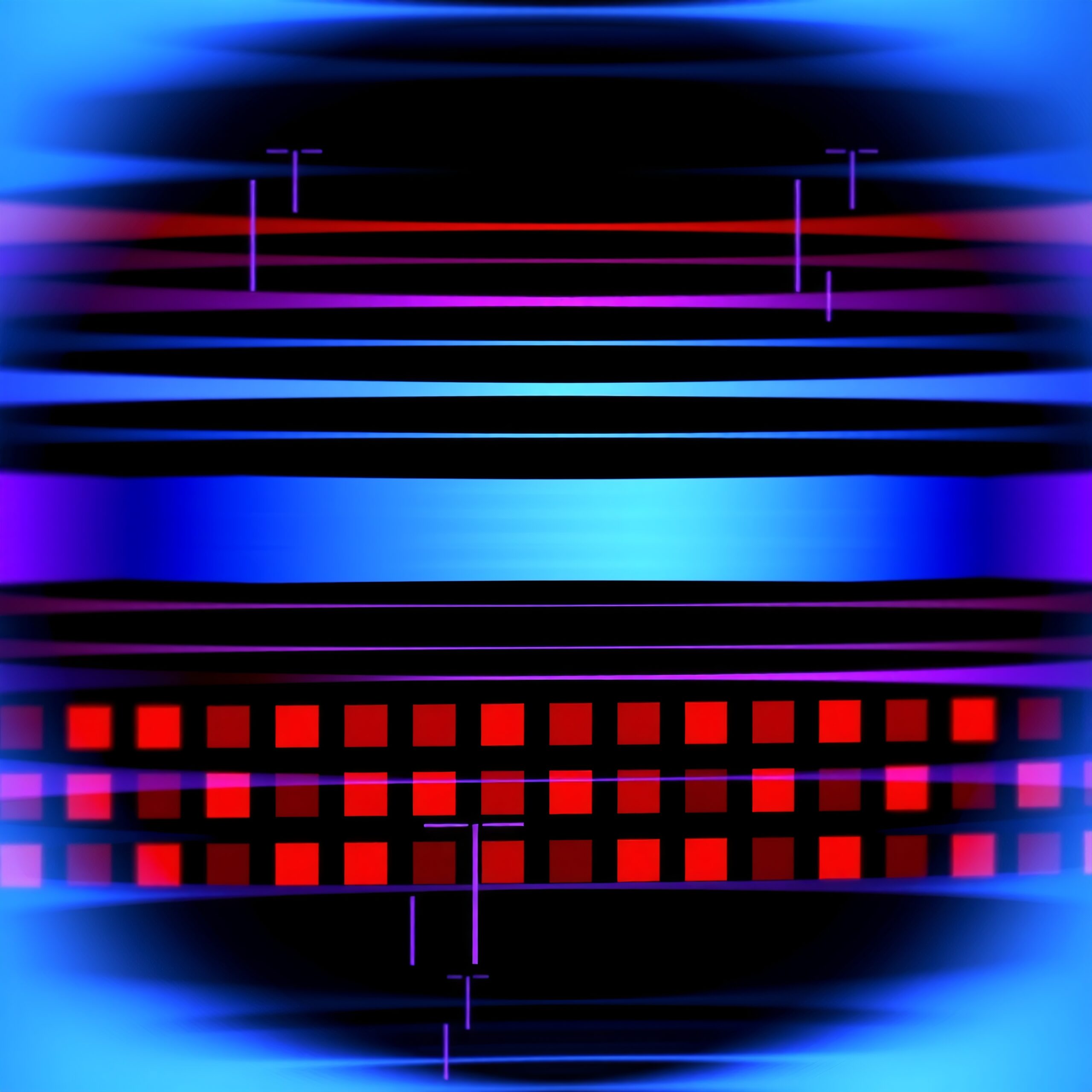 Futuristic Neon Digital Interface