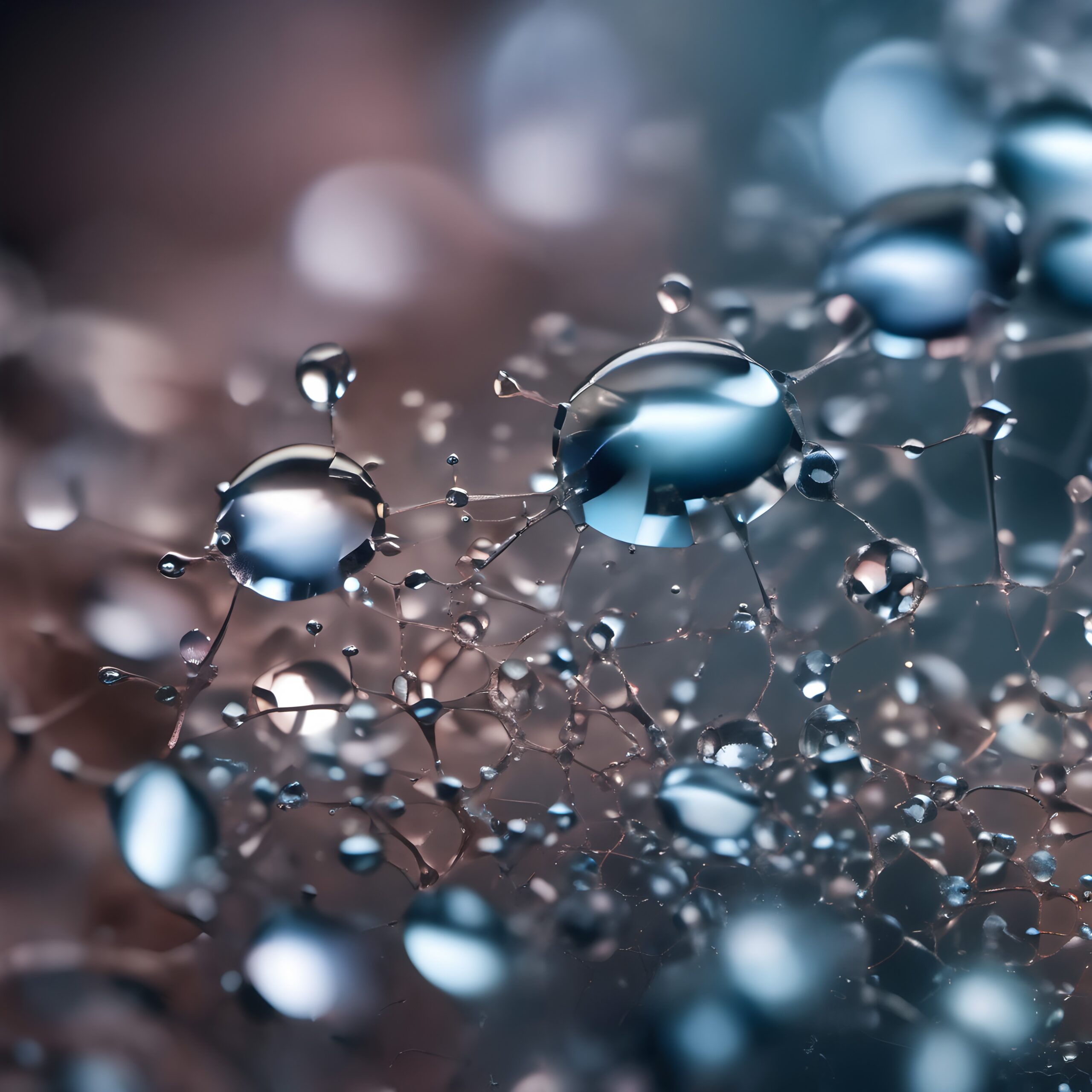 Water Droplets on Delicate Web