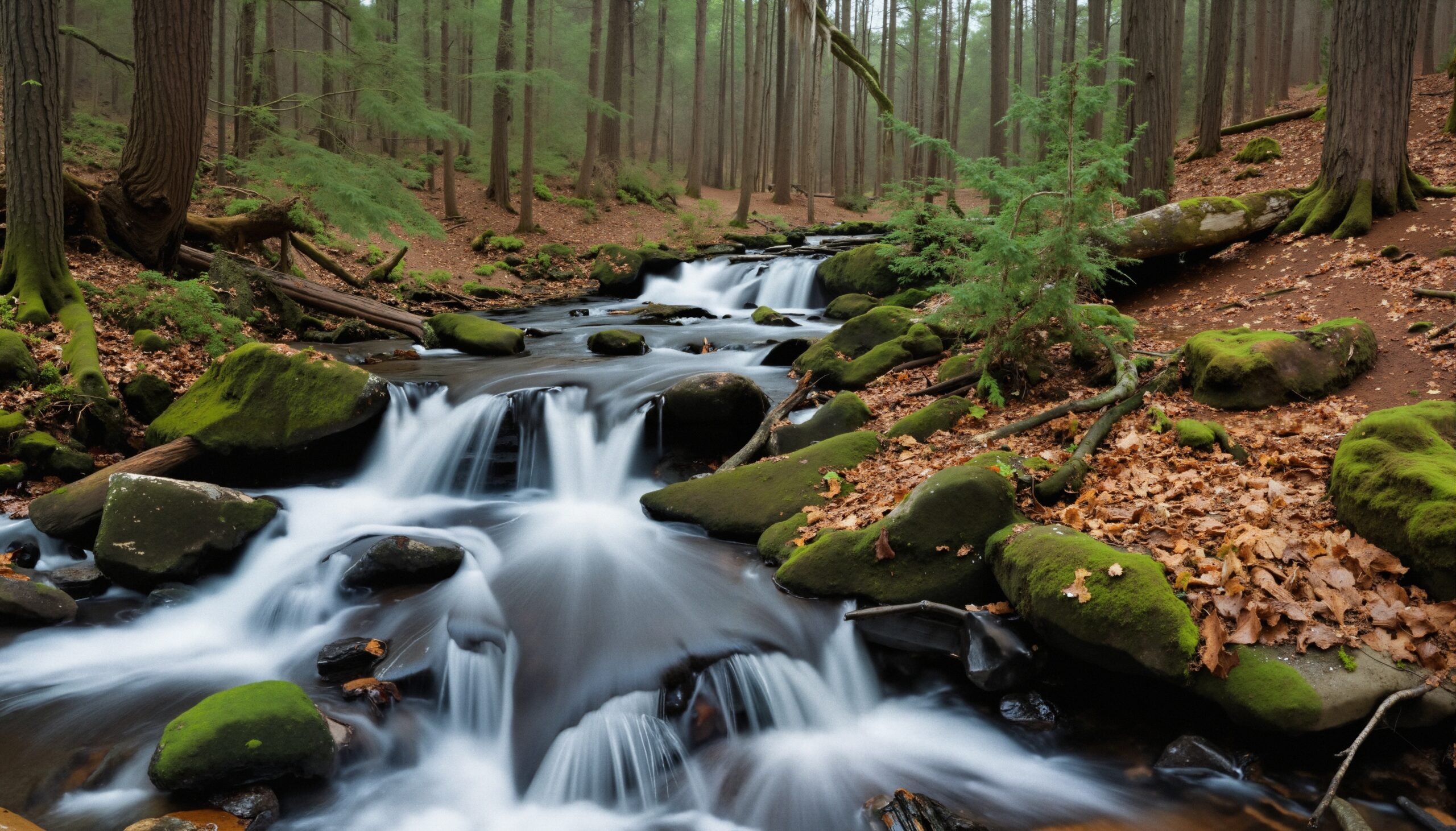 Tranquil Forest Stream Journey