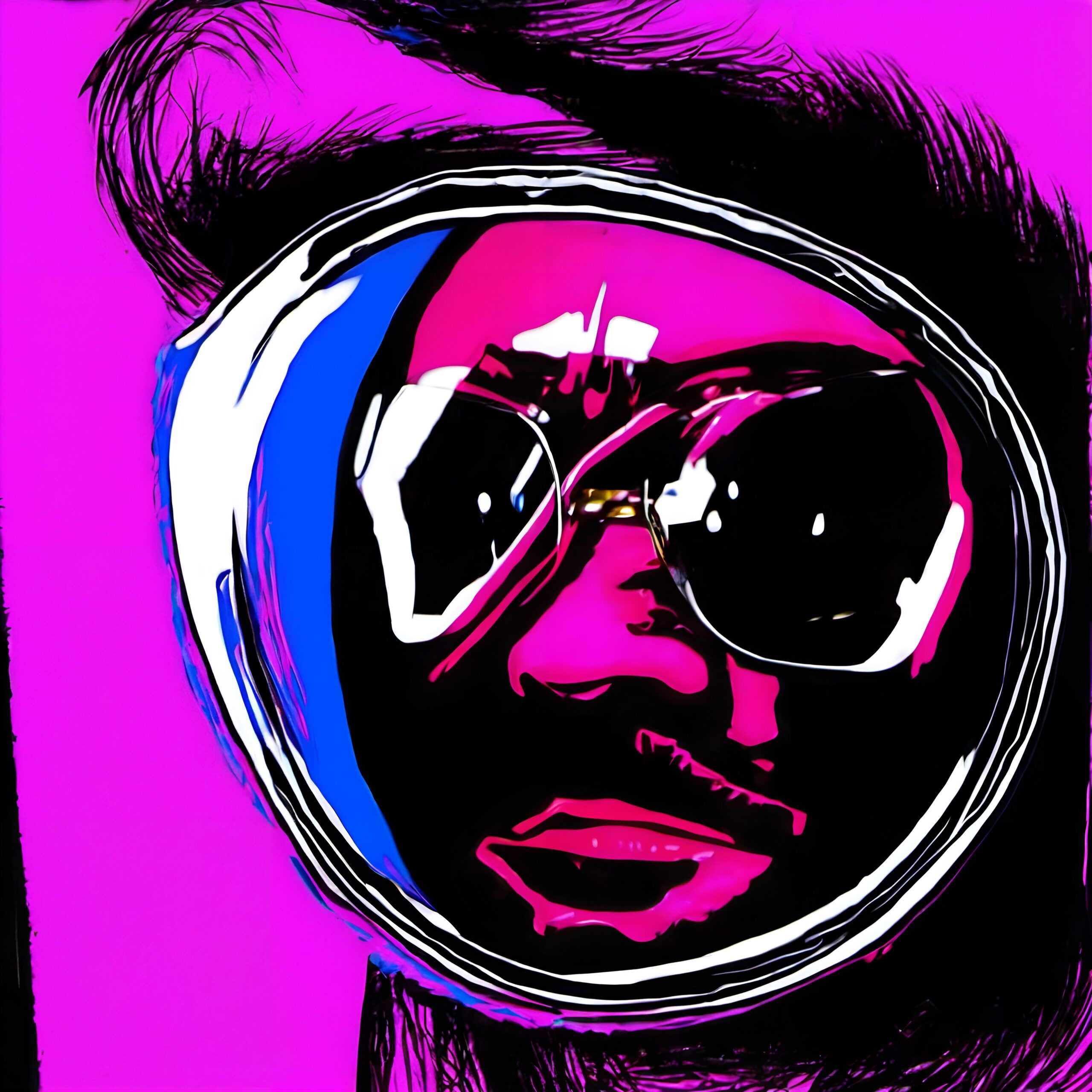 Vibrant Retro Pop Art Portrait