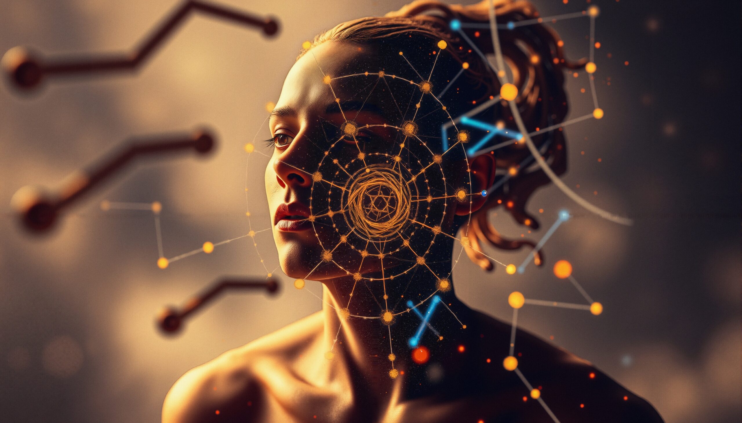 Futuristic Human Technology Fusion