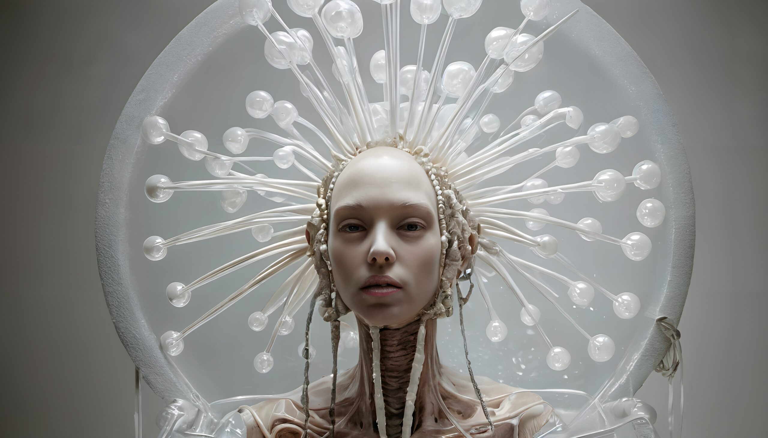 Alien Futuristic Crown Portrait