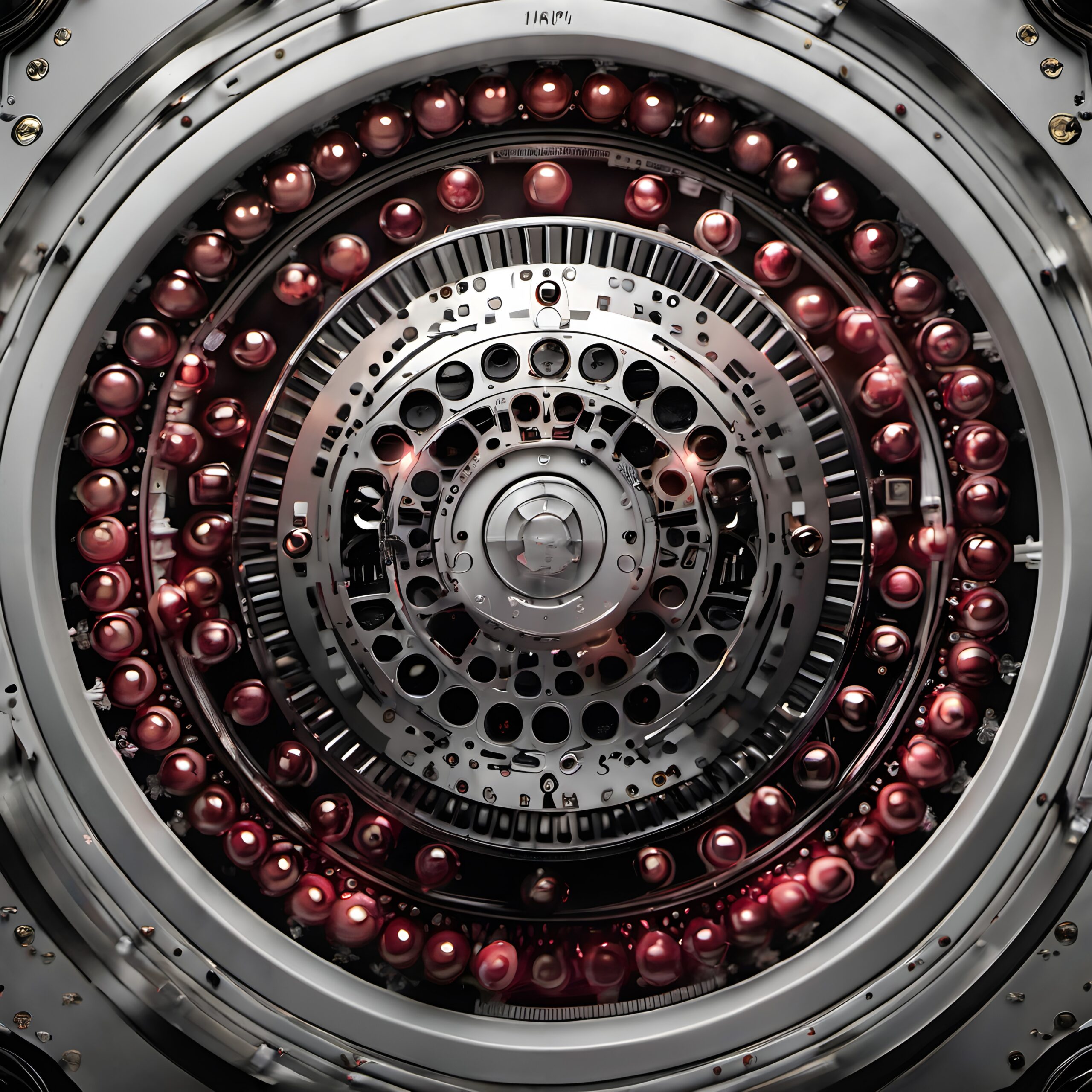 Intricate Circular Mechanical Structure
