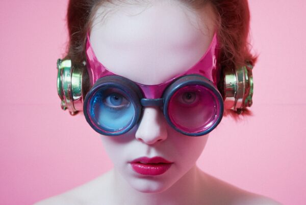 Futuristic Visionary in Pink