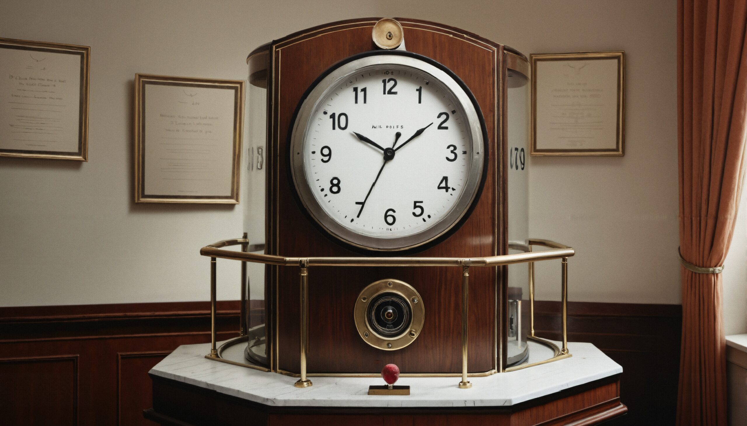 Classic Wooden Clock Display Case