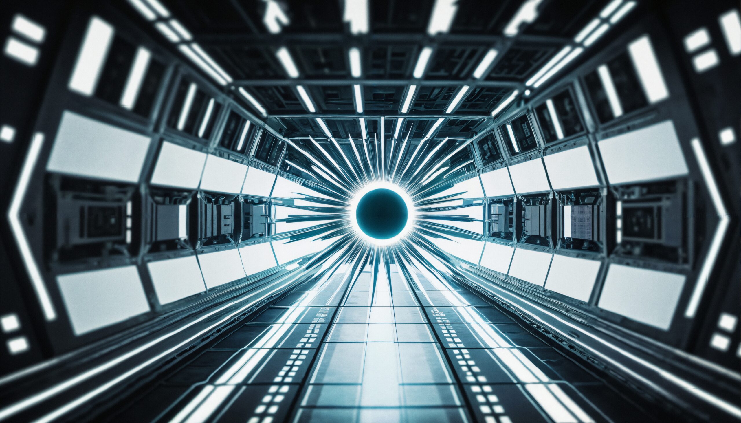 Futuristic Tunnel To Infinity