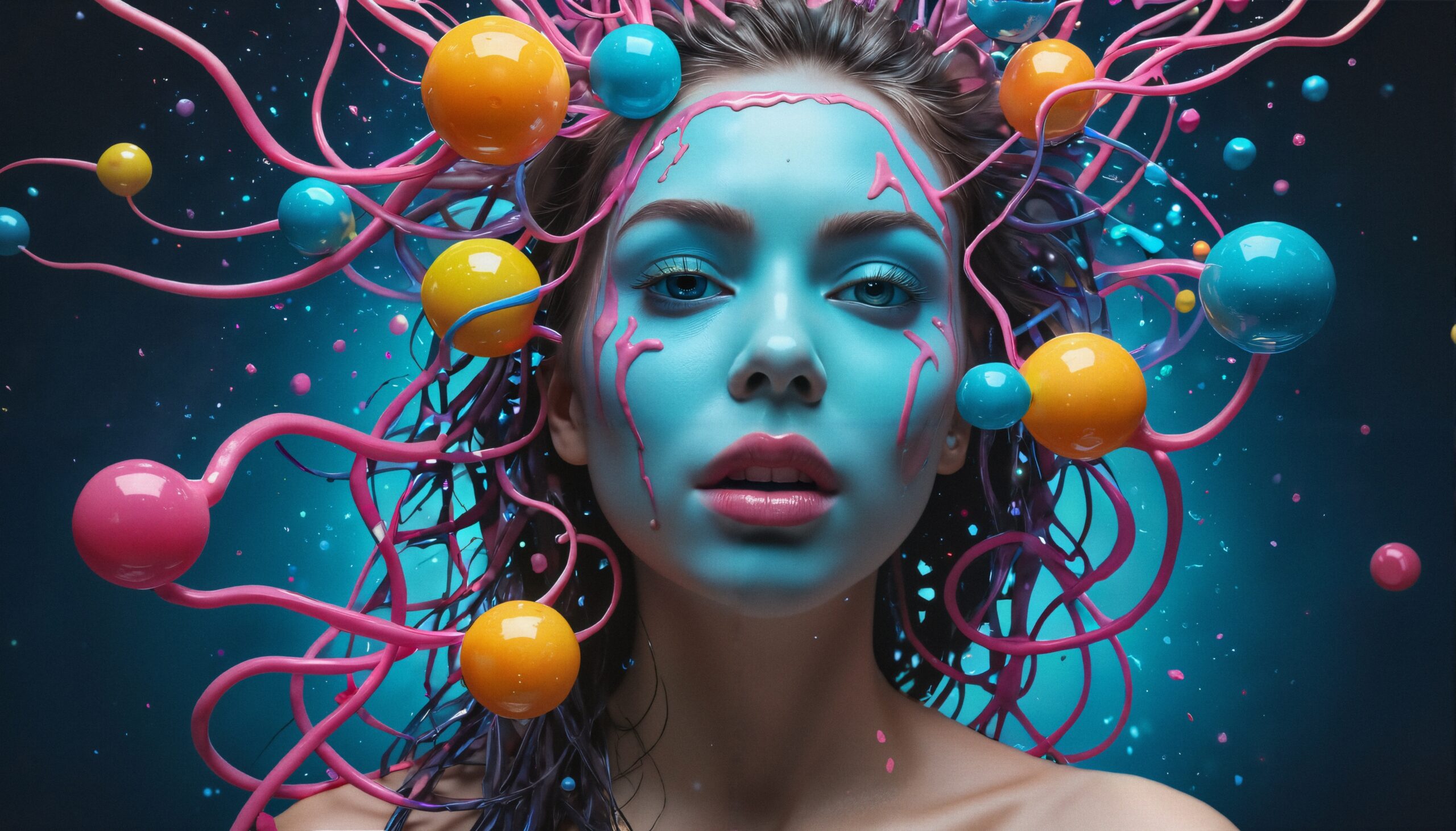 Surreal Cosmic Fantasy Portrait