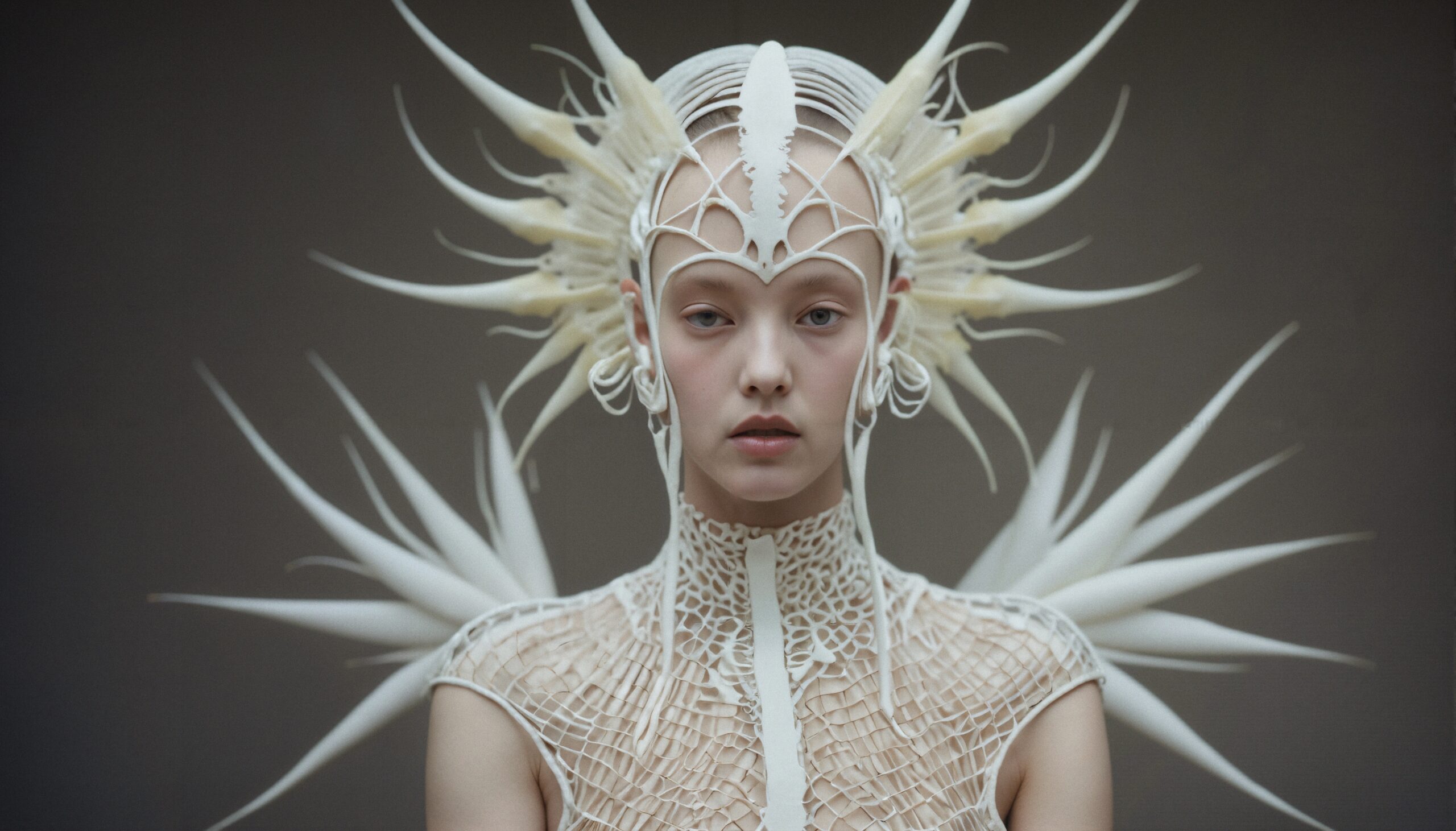 Futuristic Ethereal Fashion Portrait