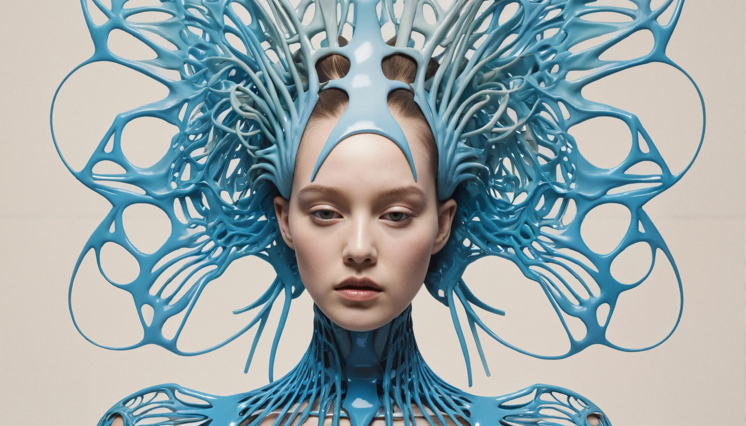 Futuristic Avant-Garde Headpiece Design