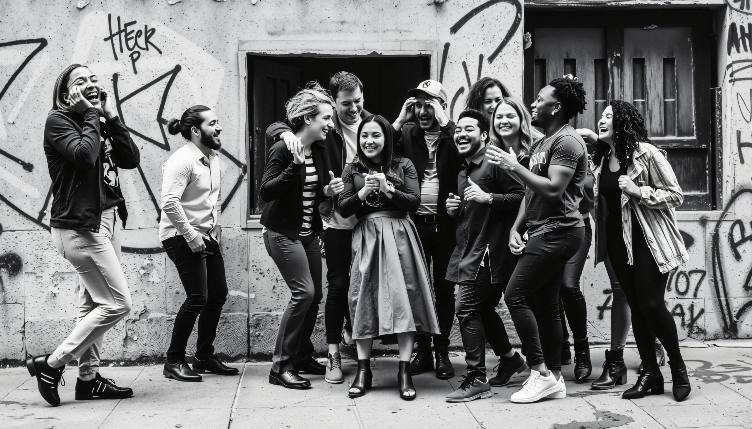 Laughter Against Urban Graffiti