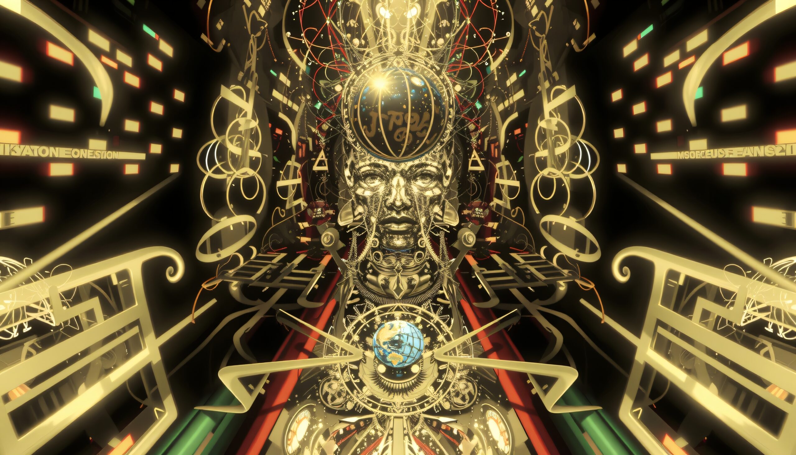Futuristic Mystical Digital Artwork