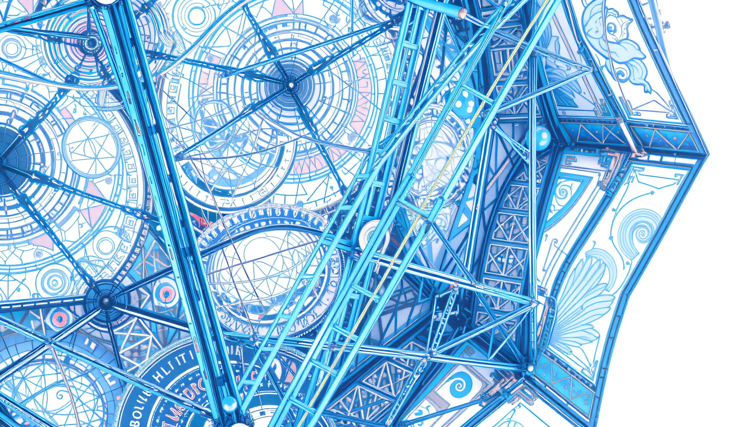Cosmic Mechanical Art Structure