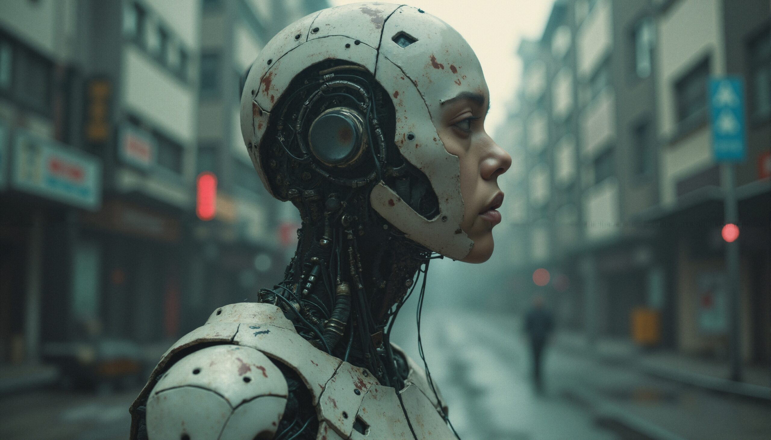 Cybernetic Being in Urban Landscape