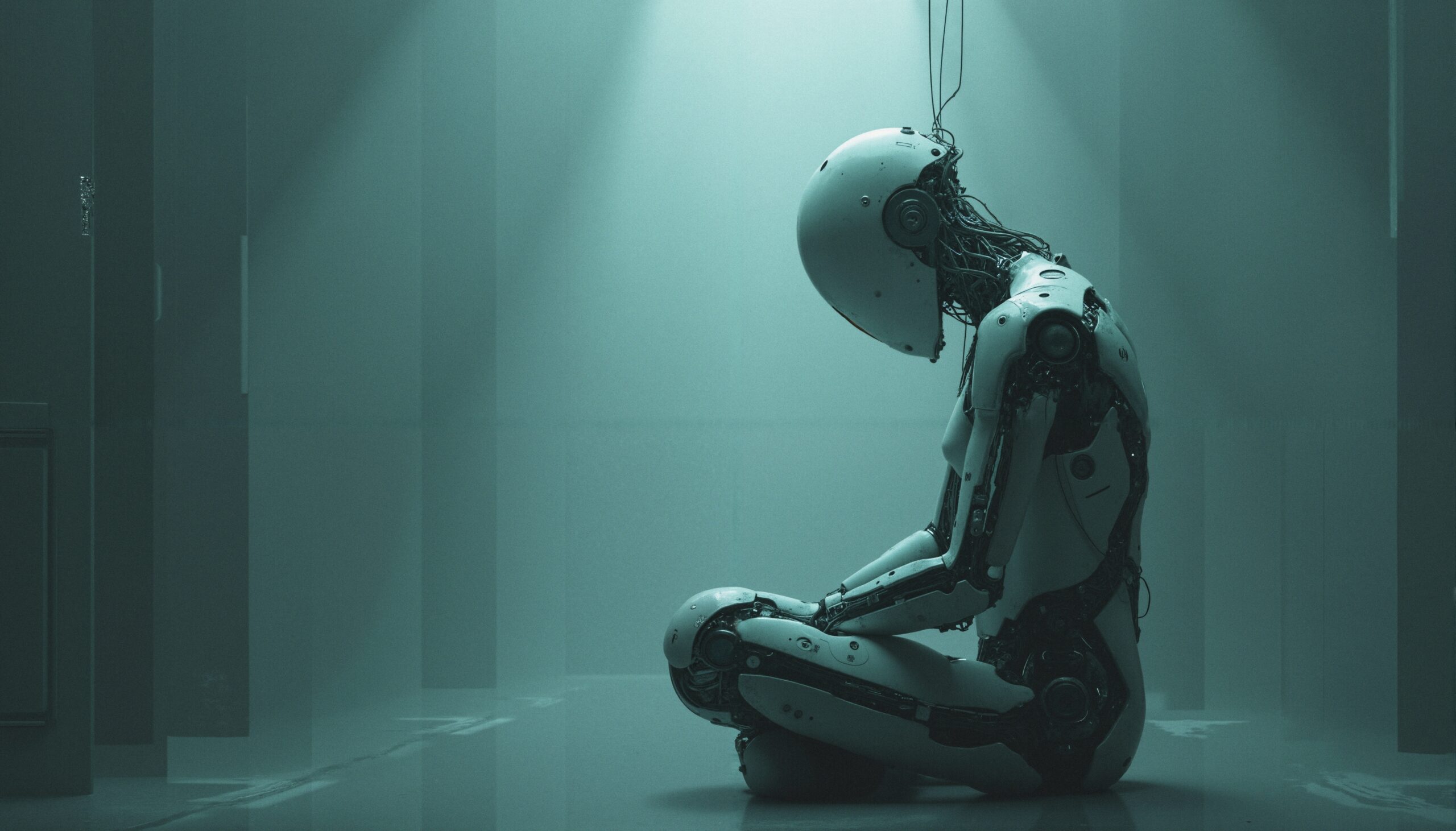 Robot Reflects in Dim Light