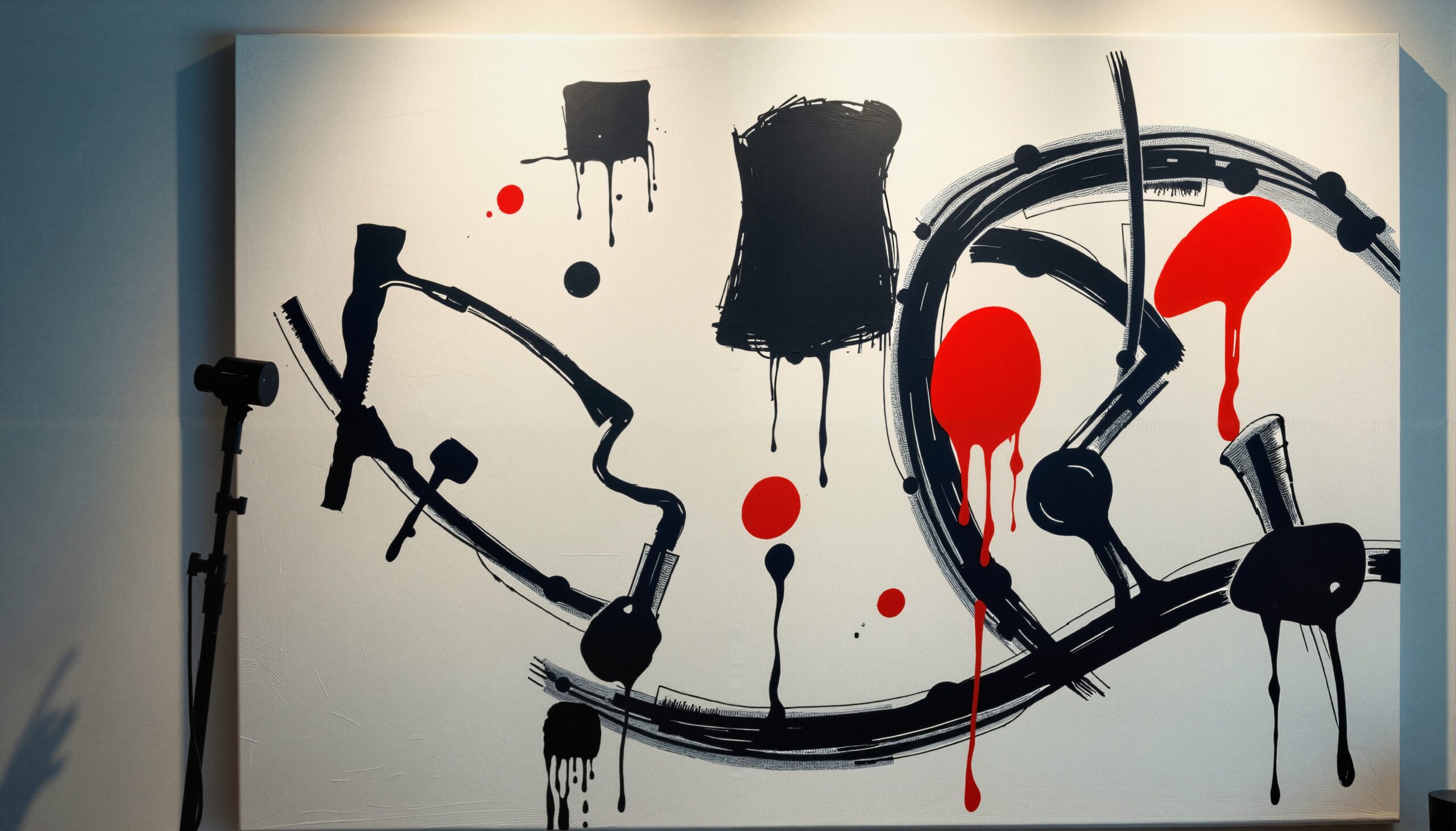 Dynamic Abstract Art with Drips