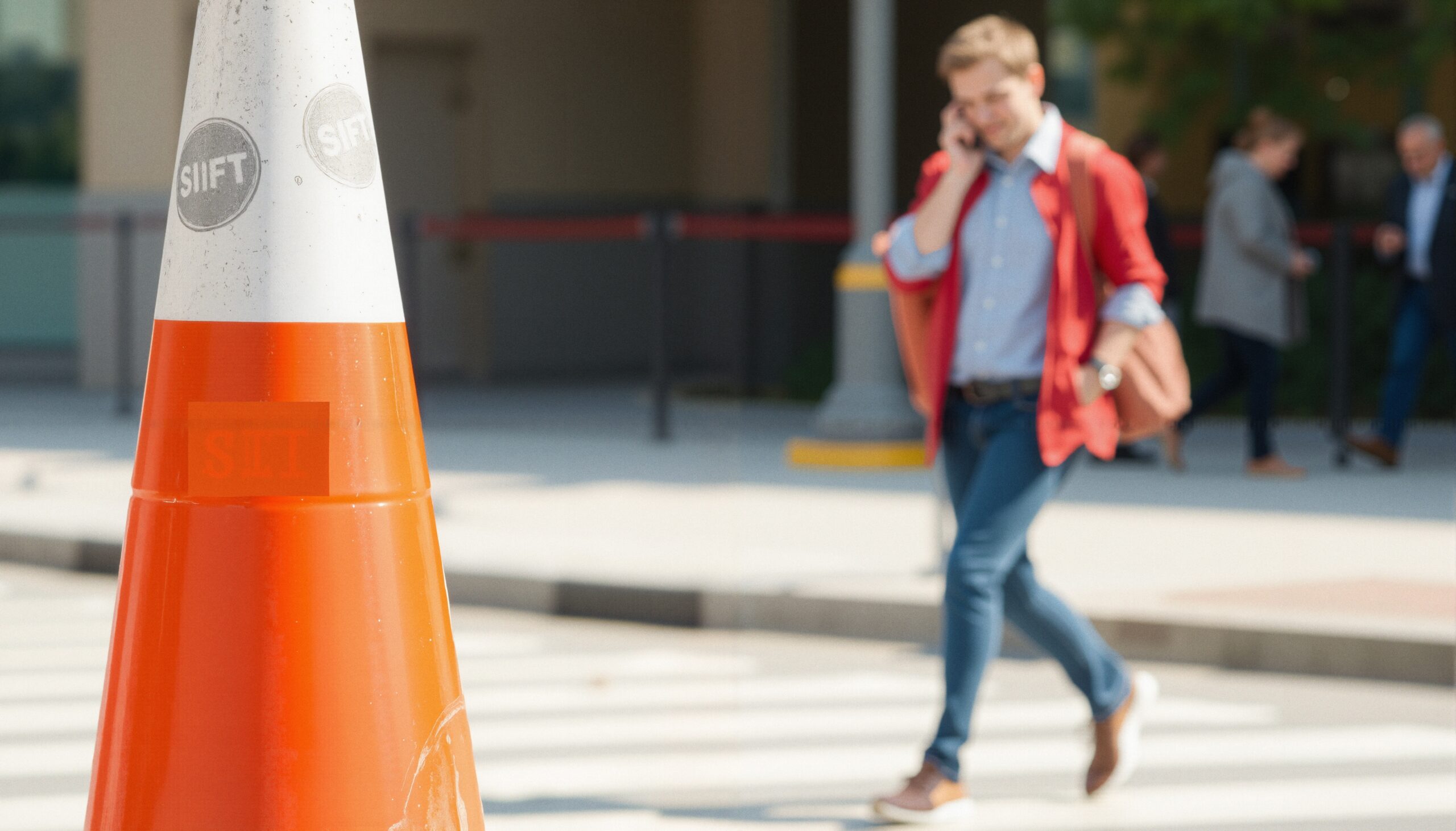 Urban Life Crossing with Focus