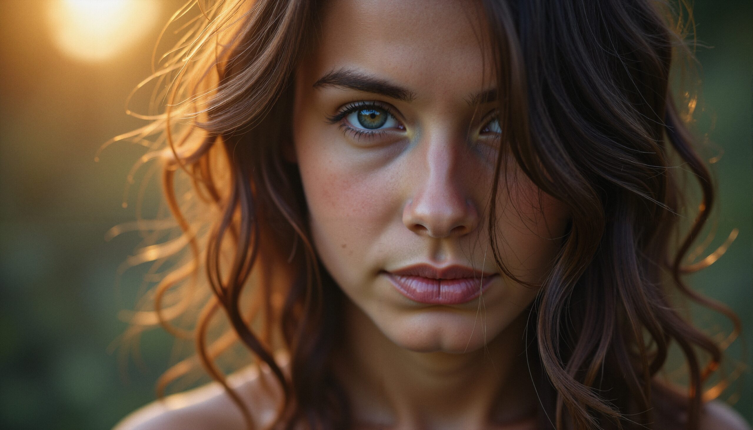 Golden Hour Portrait of Woman