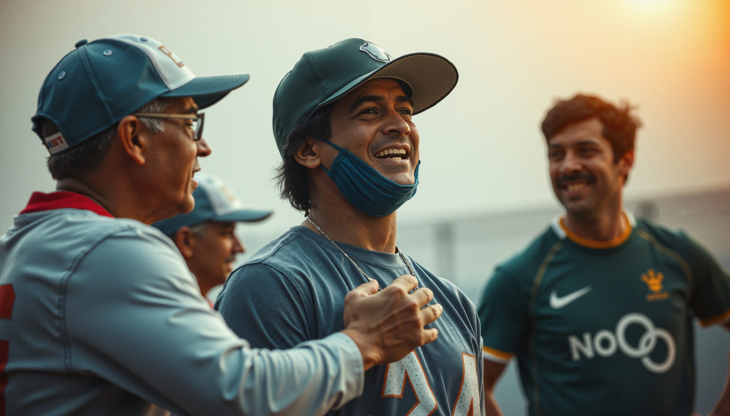 Joyful Gathering at Sports Event