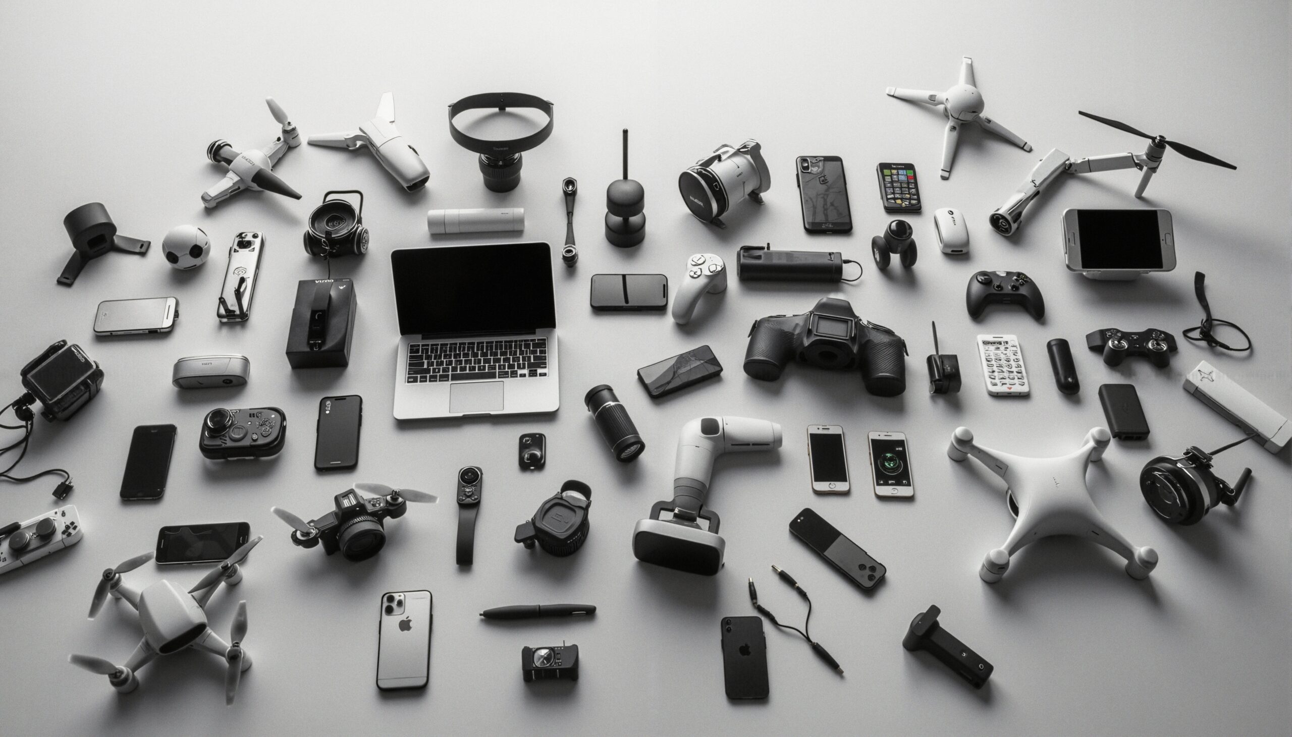 Array of Modern Electronic Devices