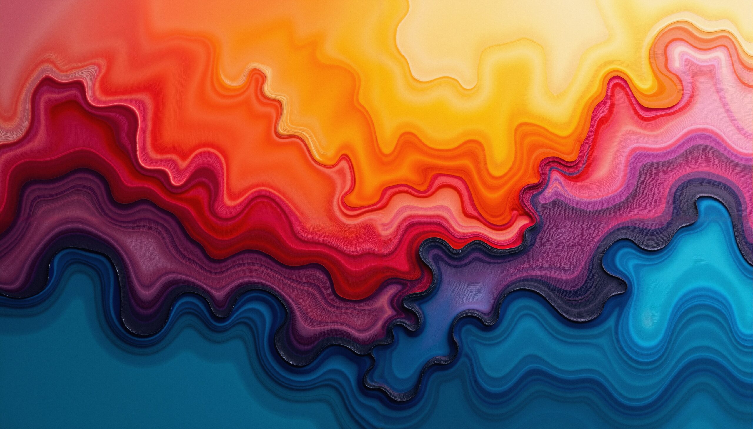 Vibrant Abstract Colorful Swirls