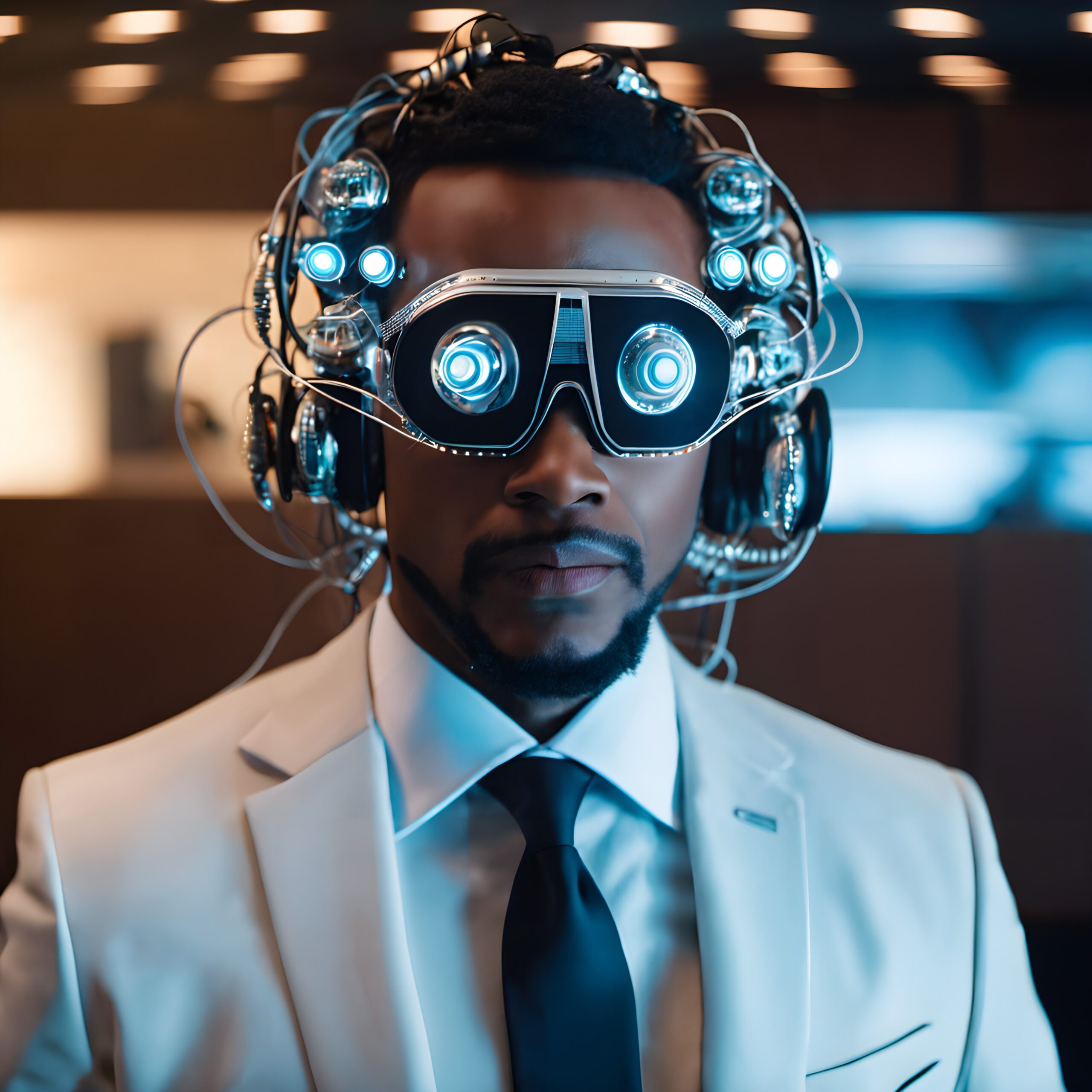 Futuristic Technology Headgear Innovation