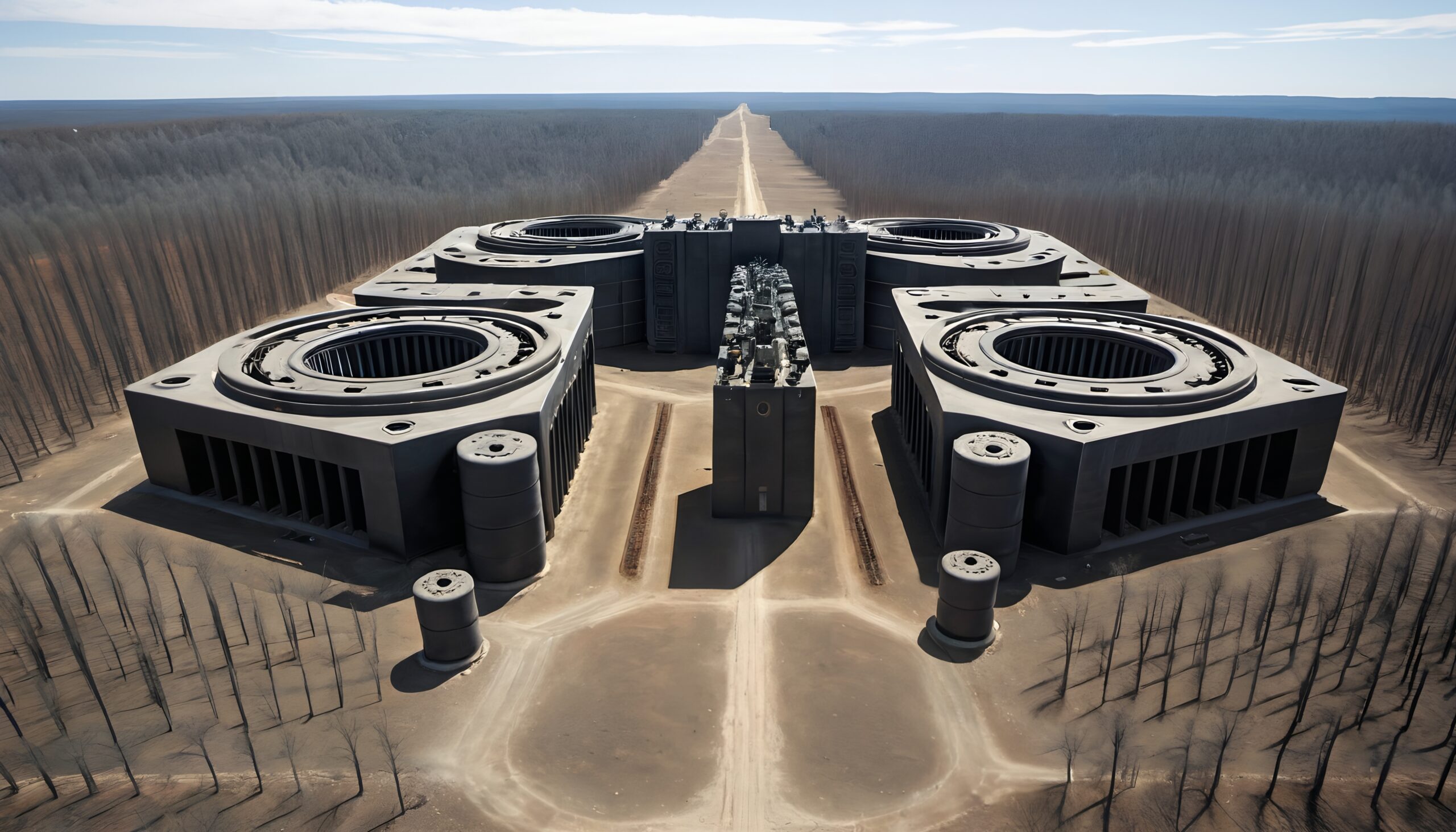 Futuristic Architectural Structure Landscape