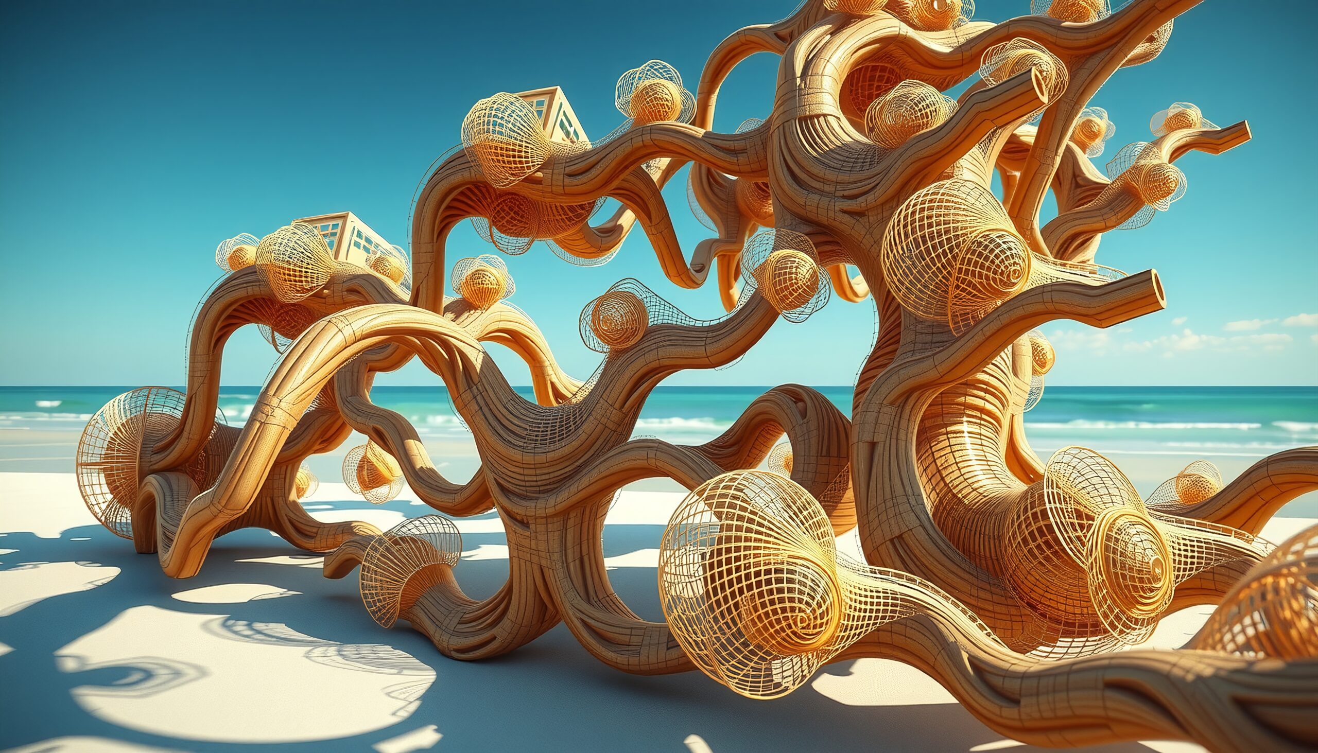 Surreal Architectural Tree Sculpture