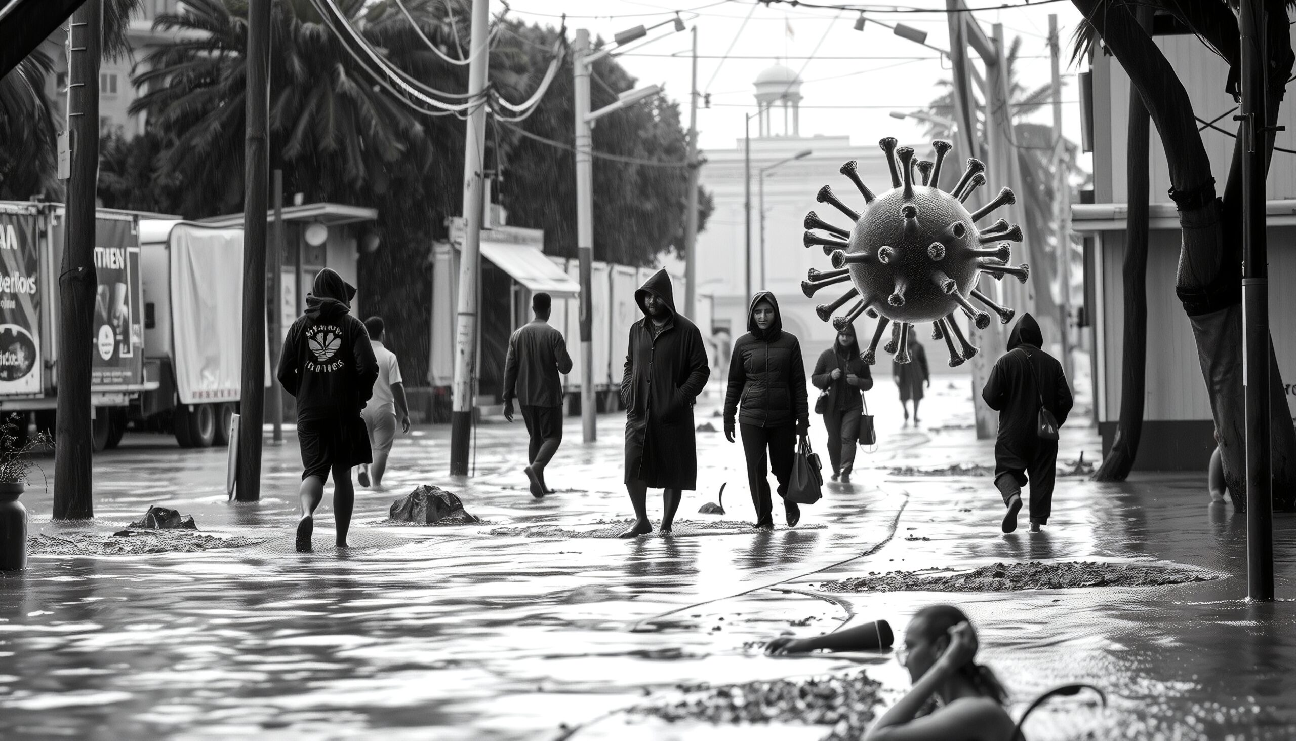 Viral Rain in Urban Streets