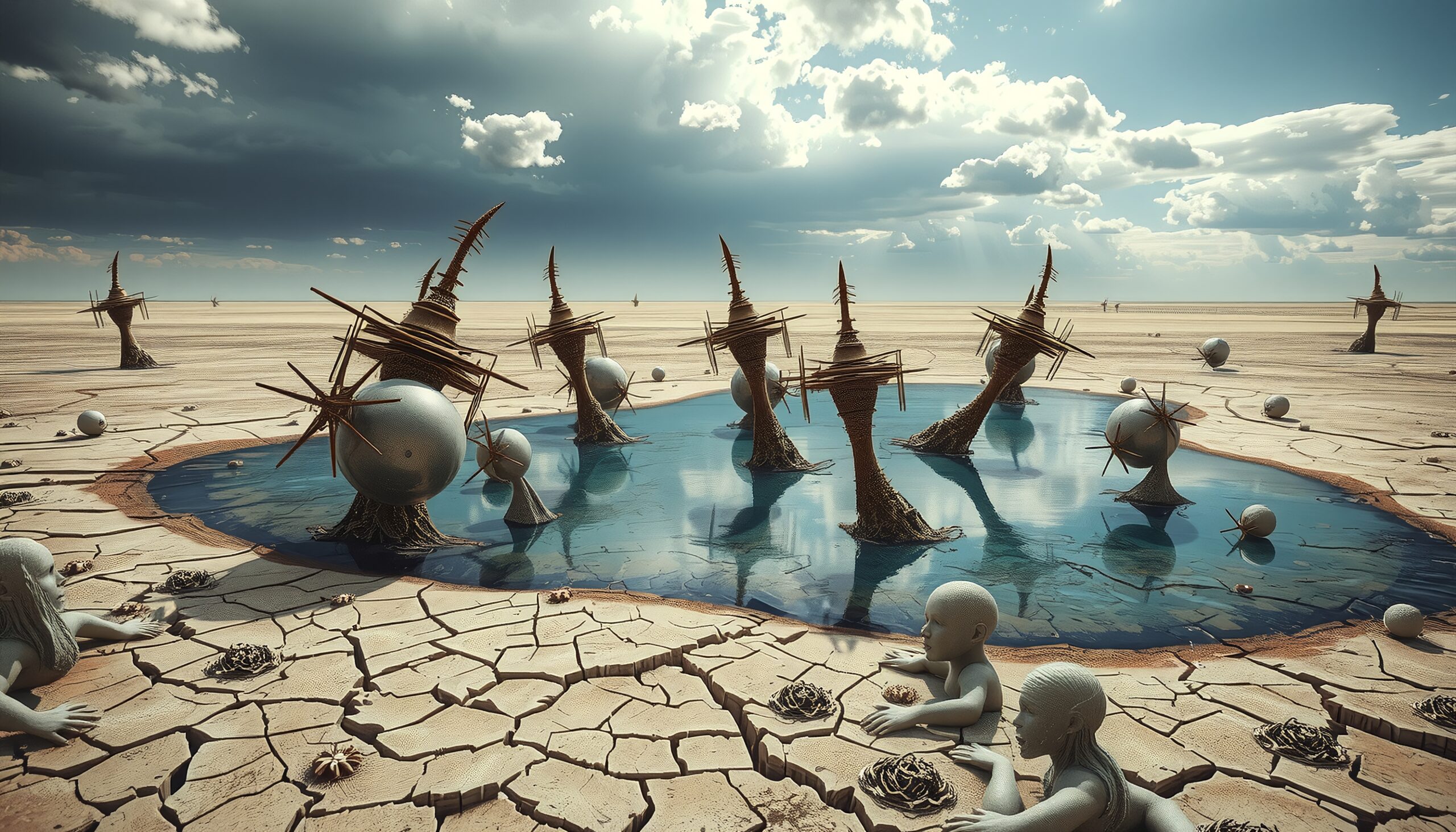 Surreal Desert Art Installation