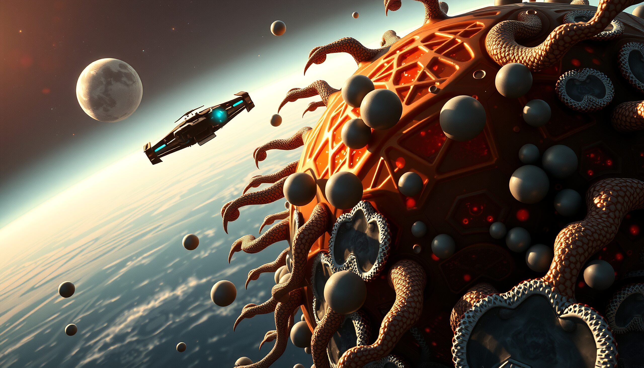 Mysterious Sphere In Outer Space