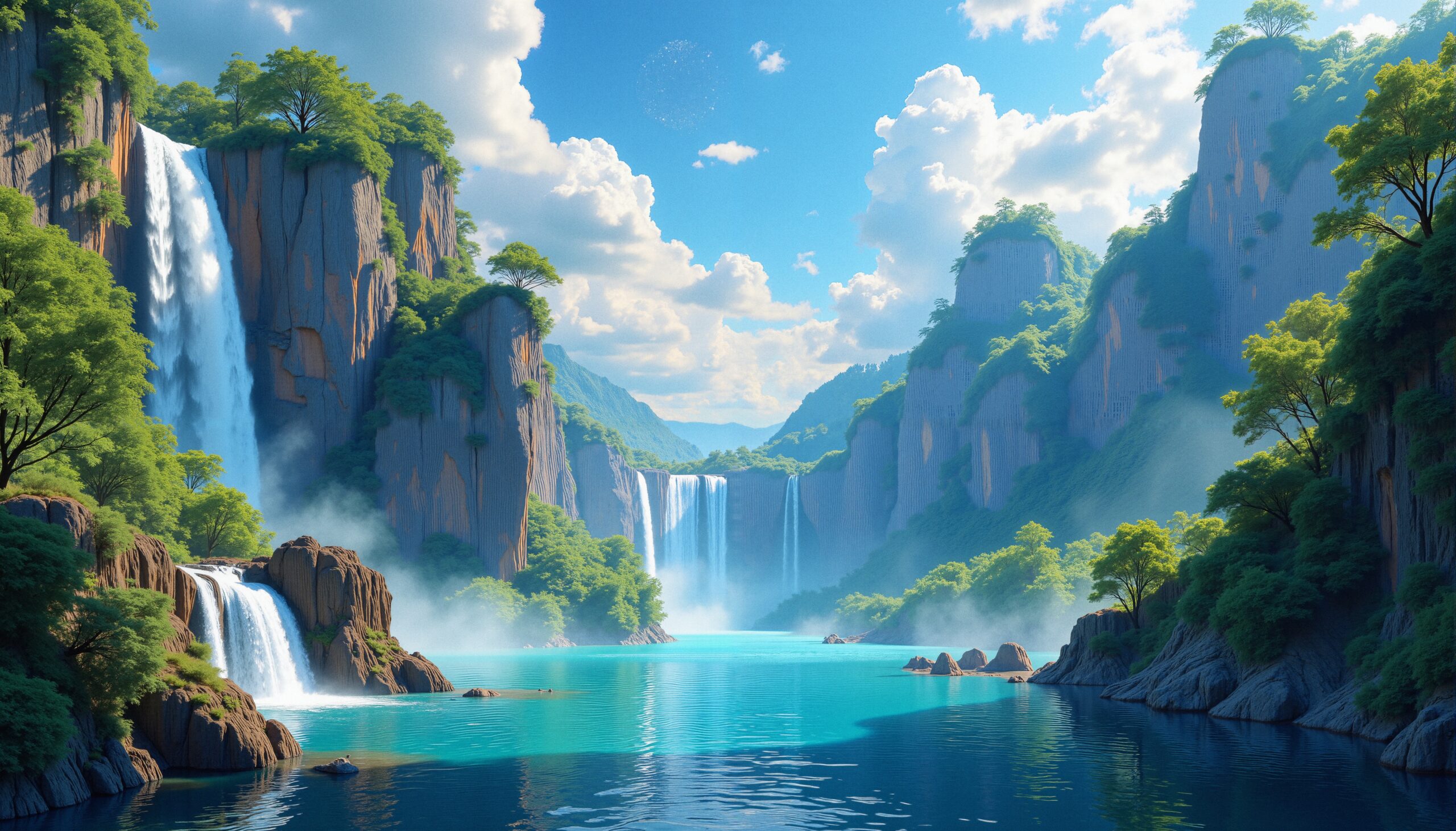 Majestic Waterfalls in Paradise