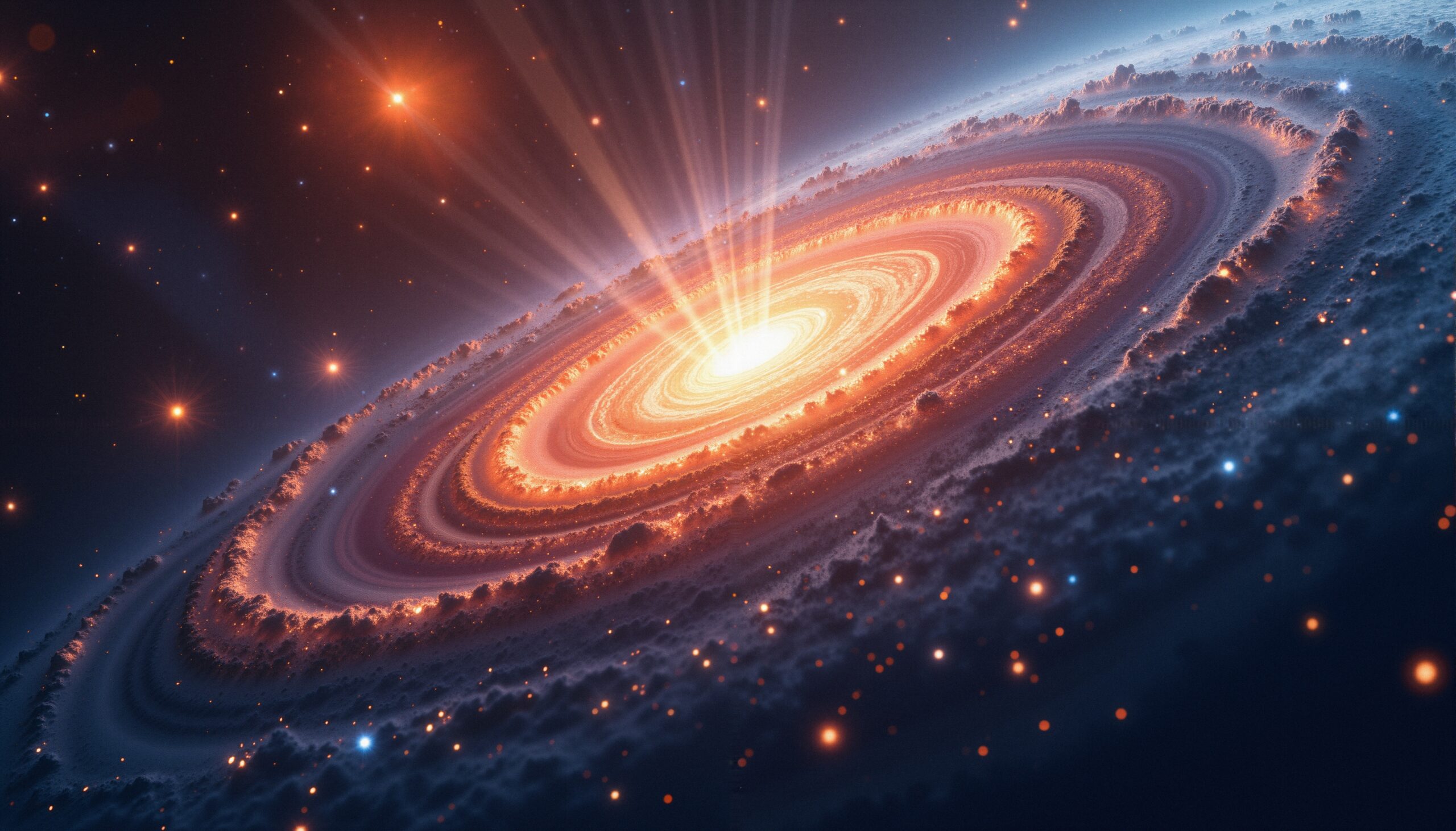 Galactic Spiral of Light