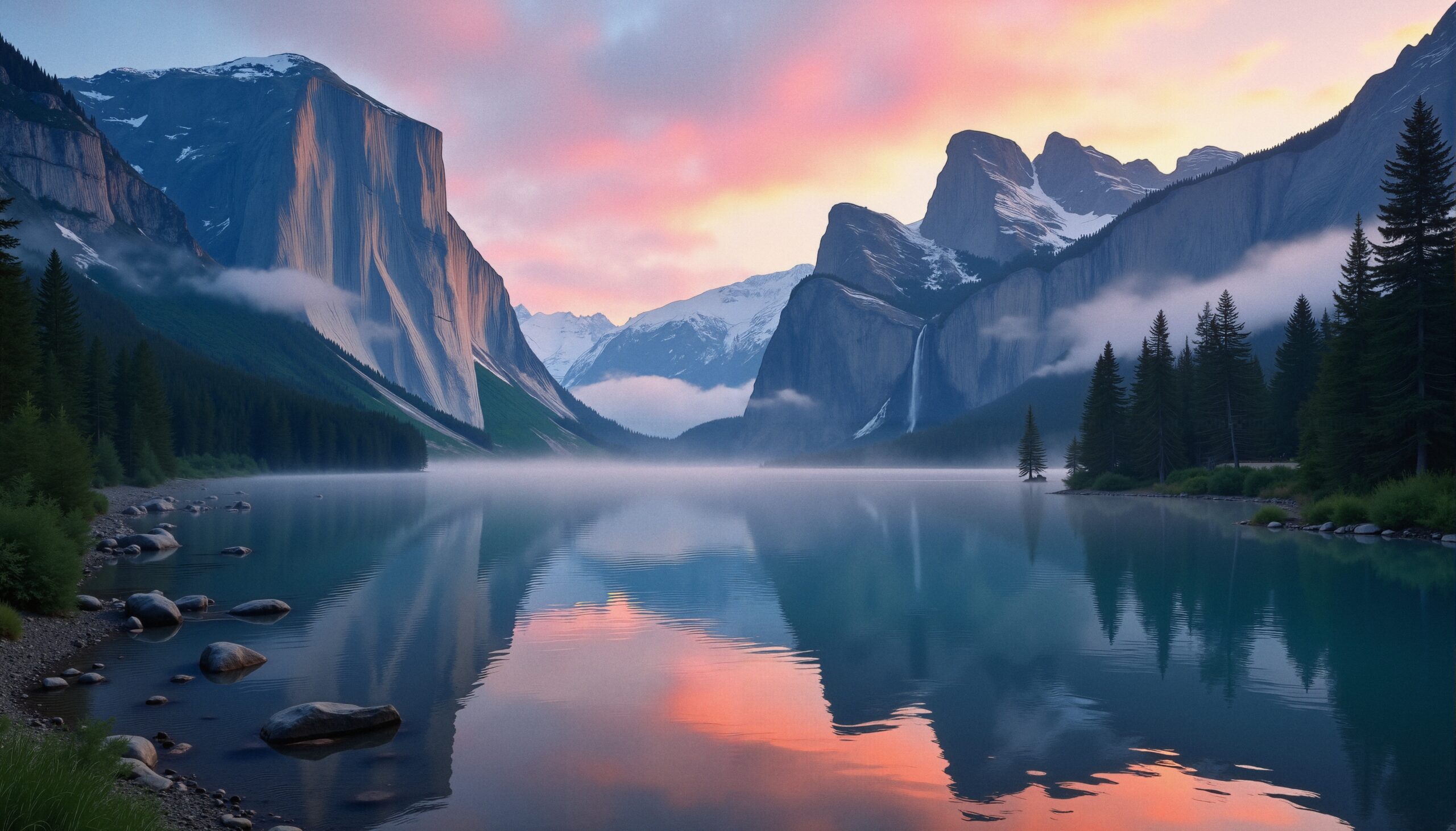 Majestic Mountain Landscape Reflections