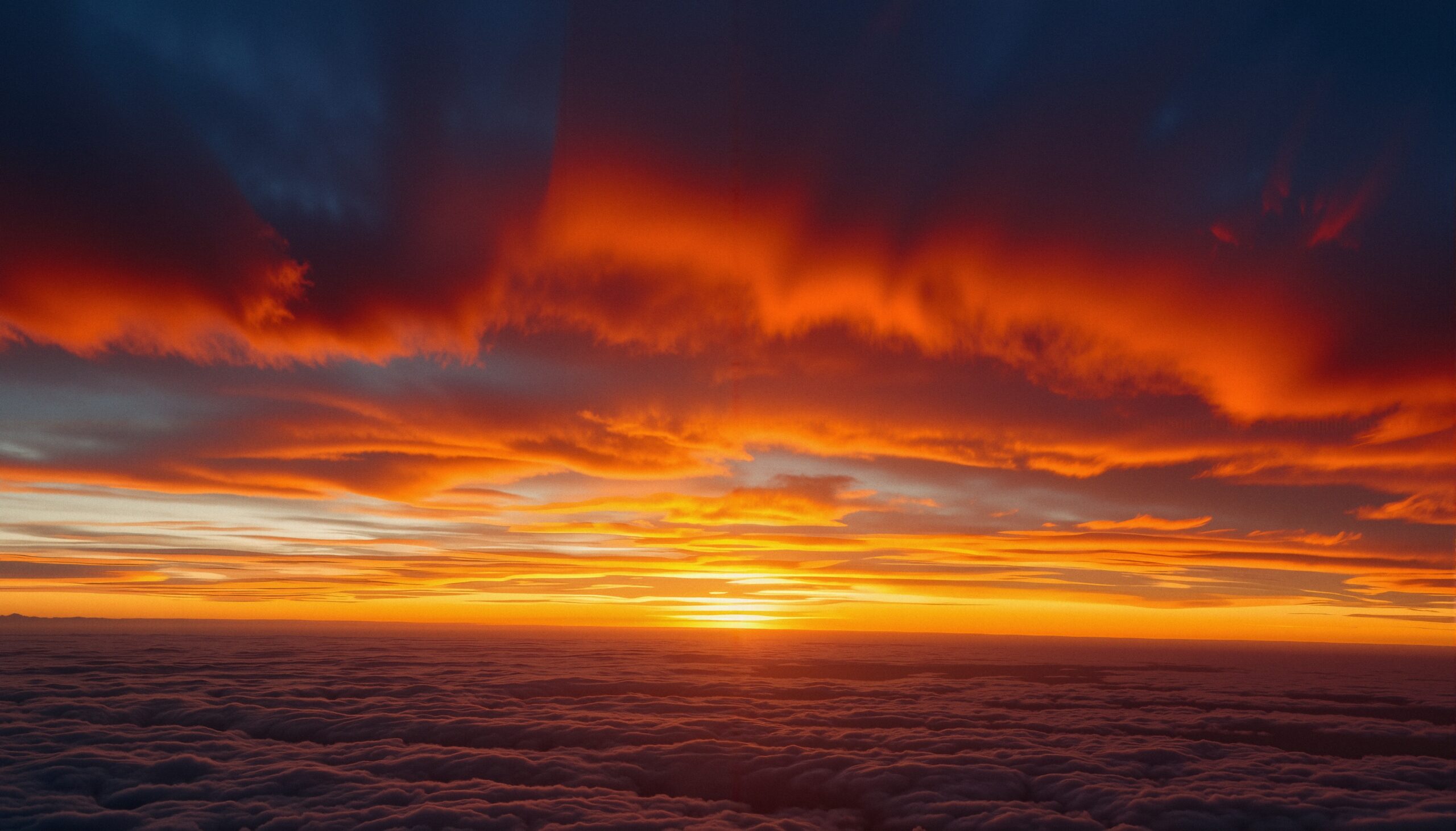 Glorious Sunset Over Cloudscape