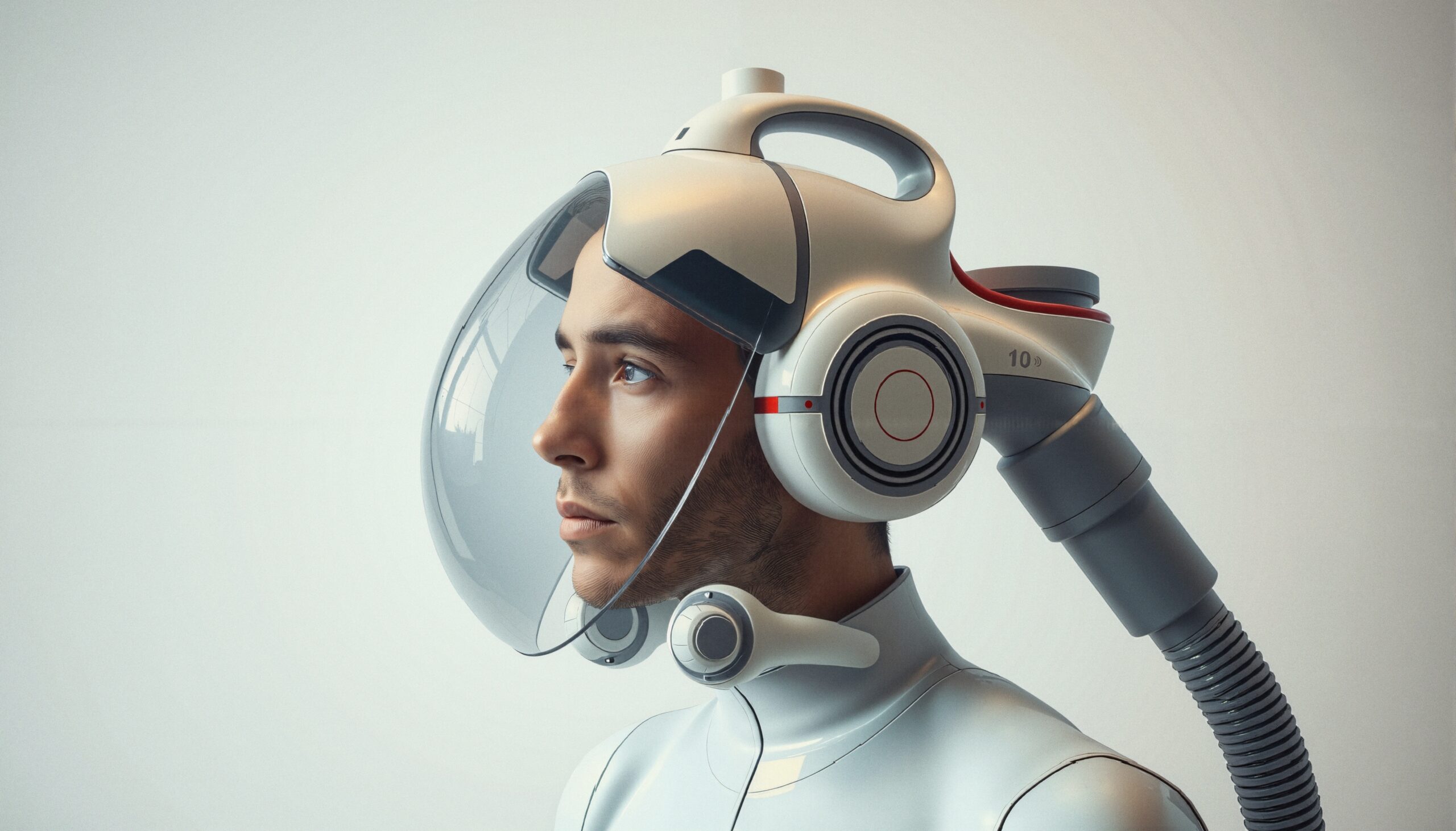 Futuristic Space Exploration Helmet