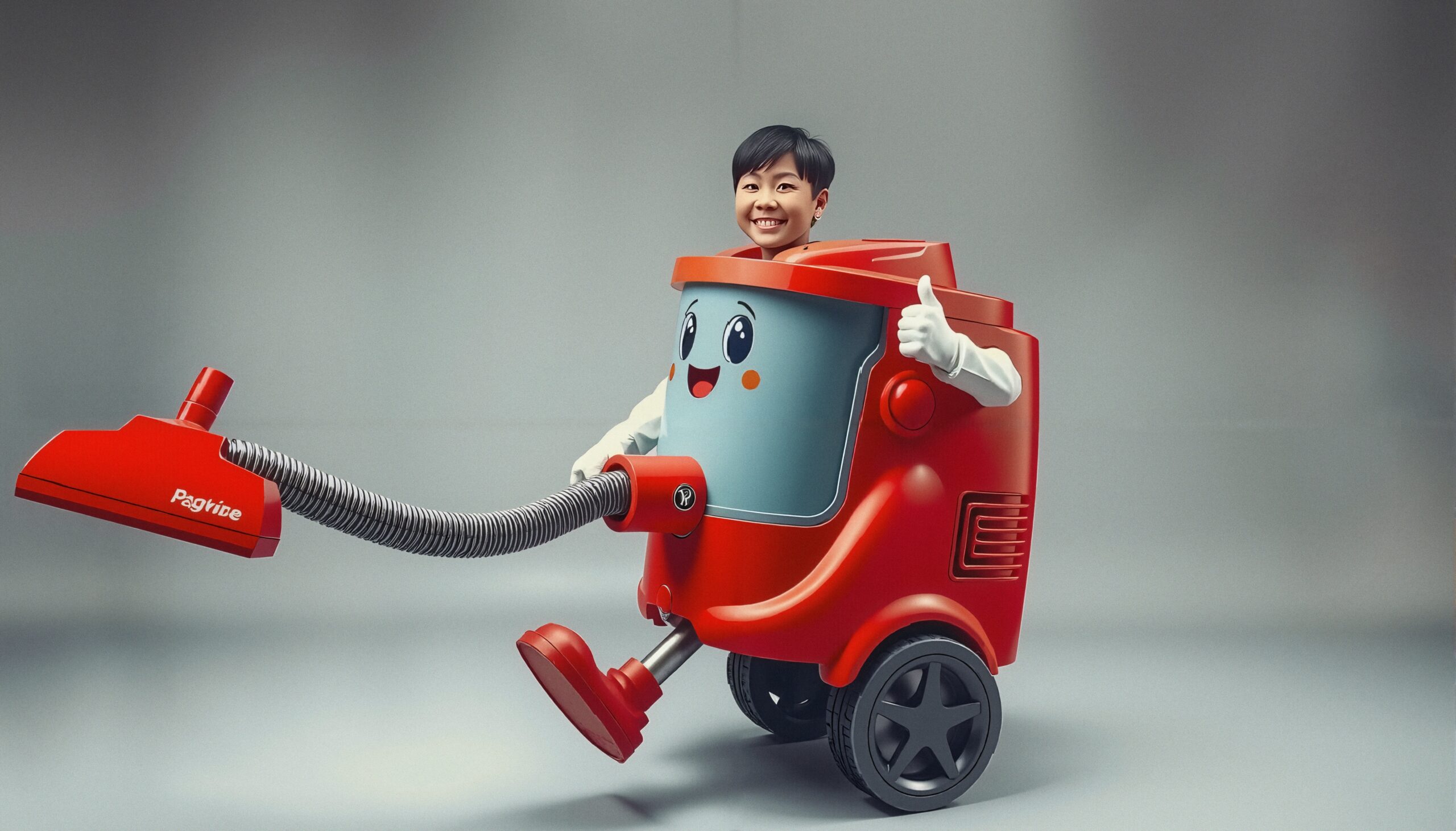 Whimsical Vacuum Costume Fun