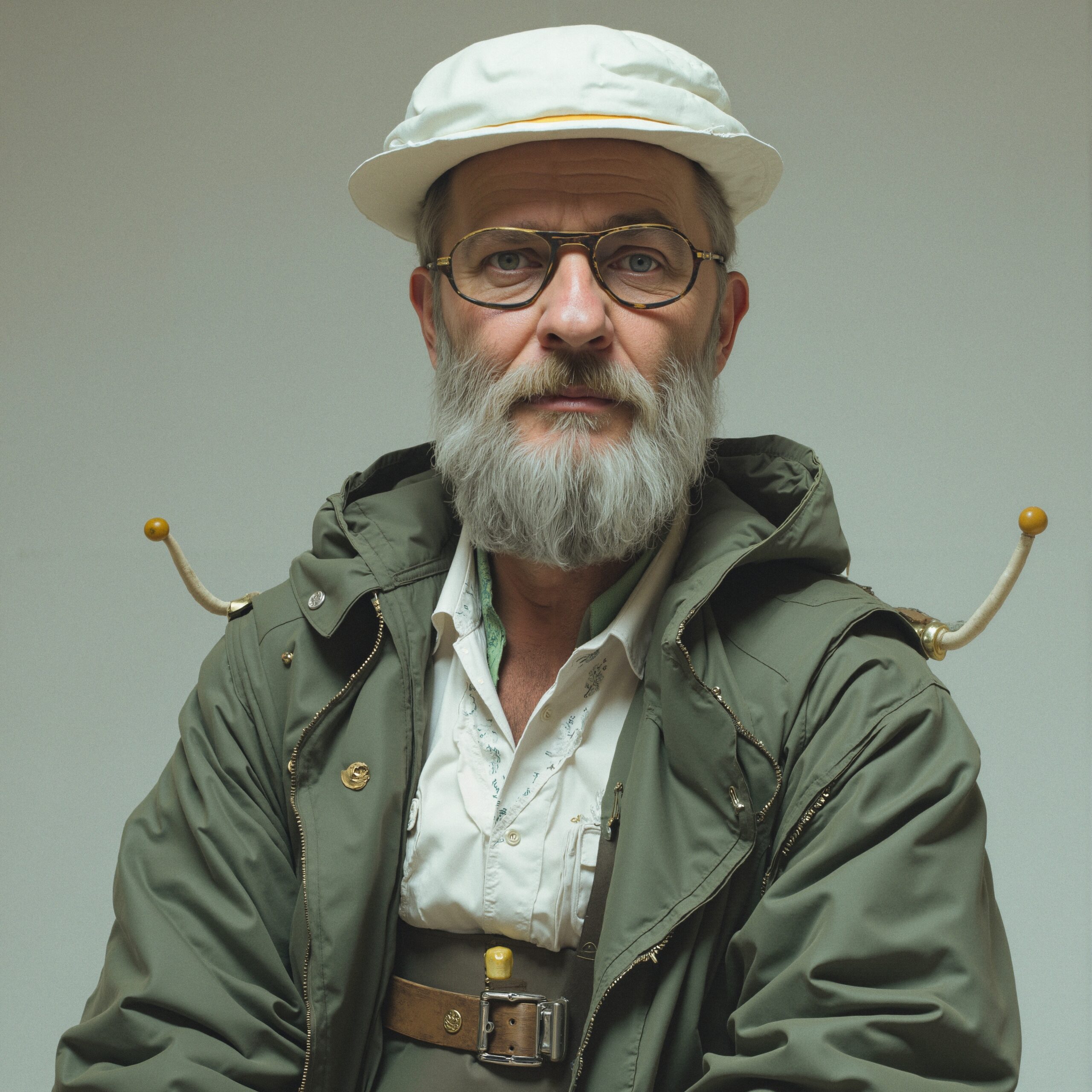 Mysterious Man with Unique Style